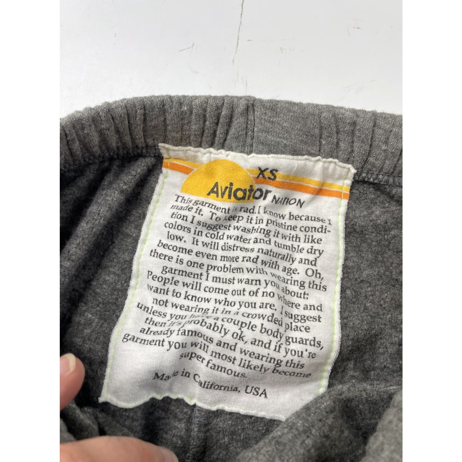 Aviator Nation VINTAGE Aviator Nation Striped Sweatpants Pants Women’s XS Gray Stripe Activewear Sweatpants Womens XS Gray Striped Size 26" / US 2 / IT 38 - 3 Thumbnail