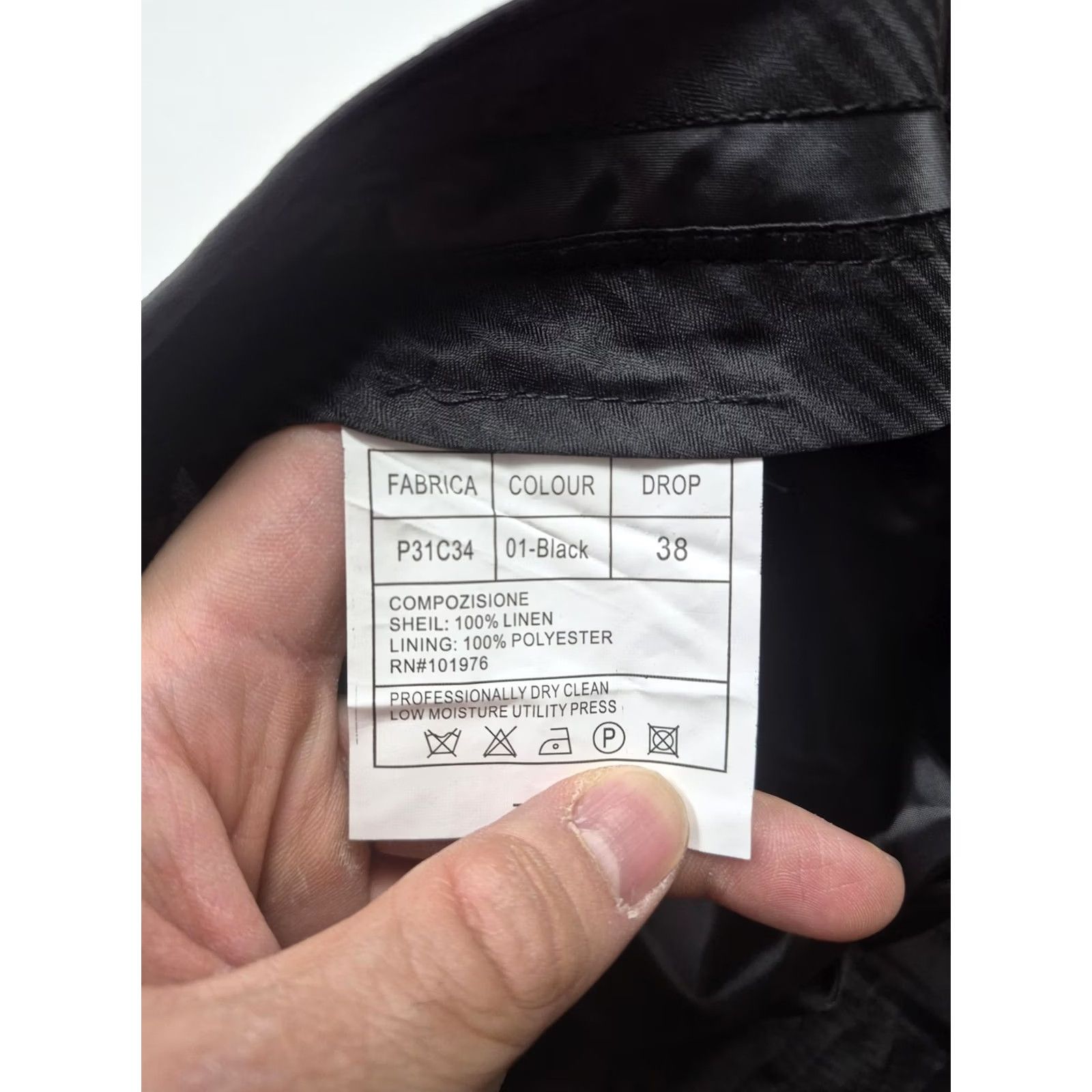 Vintage Giorgio Inserti Dress Pants Mens 38x35 Black Linen Flat Front Cuffed Lined NWT Dress Pants Mens Black Linen Flat Front Cuffed Lined NWT Size US 38 / EU 54 - 6 Thumbnail