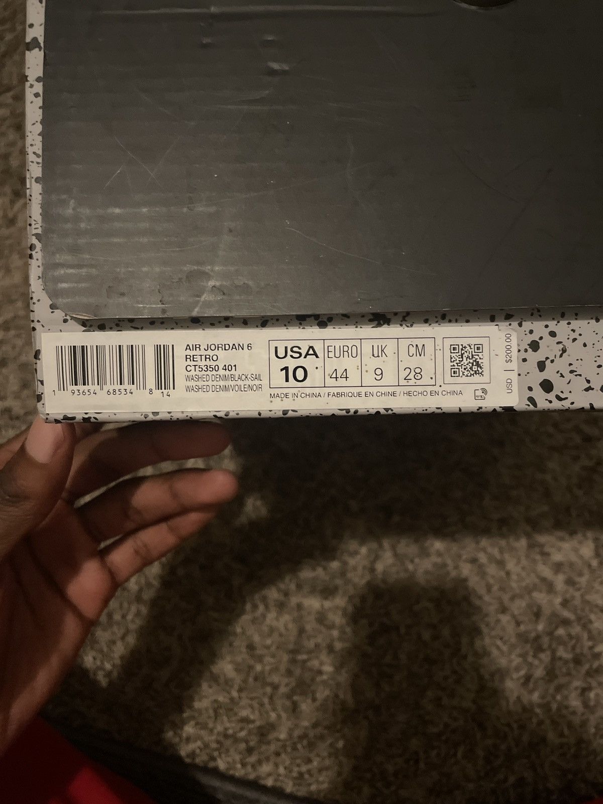 Jordan Brand Denim Jordan 6 Size US 10 / EU 43 - 1 Thumbnail