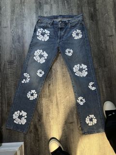 Denim Tears x Levi's Cotton Wreath Jean Light Wash Men's - SS21 - US