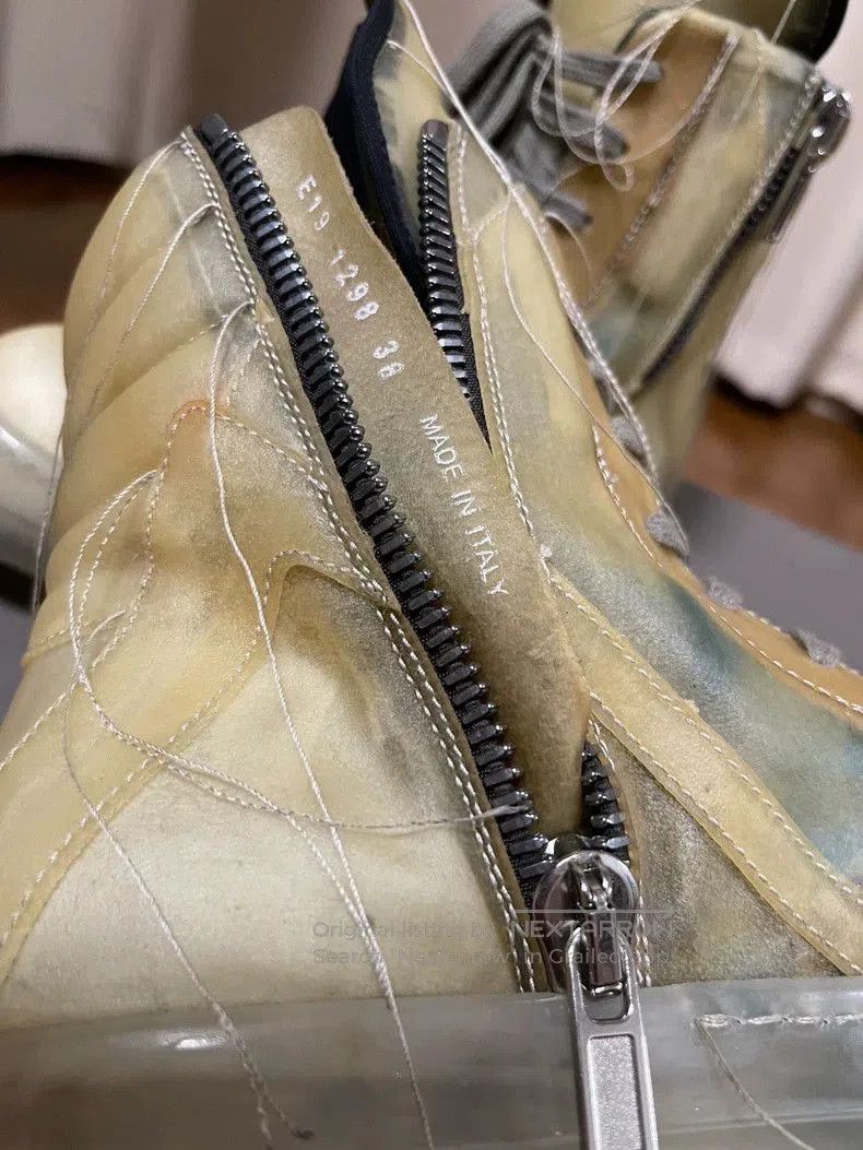 Rick Owens Rick Owens Green Ghost Triangle Boots. Size US 5.5 / EU 38 - 5 Thumbnail