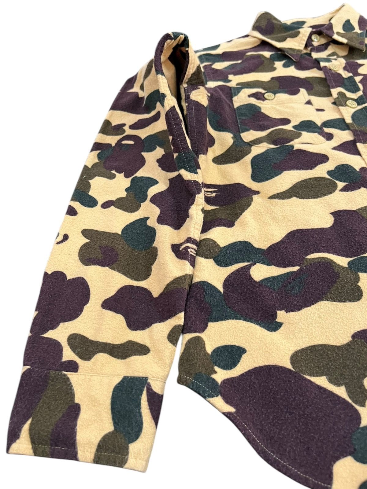 Bape Vintage Ape 1st camo Button Up Long Sleeve T-Shirt Size US XS / EU 42 / 0 - 5 Thumbnail