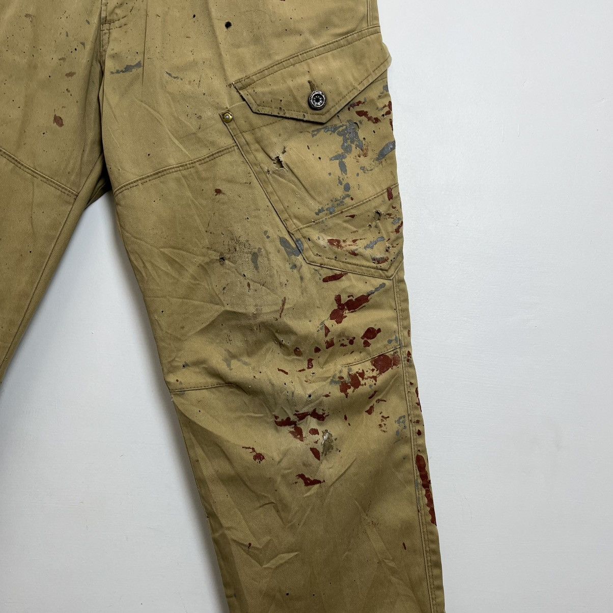 Japanese Brand Trashed Burtle Work Pants Distressed Japan Grunge Size US 31 - 4 Thumbnail