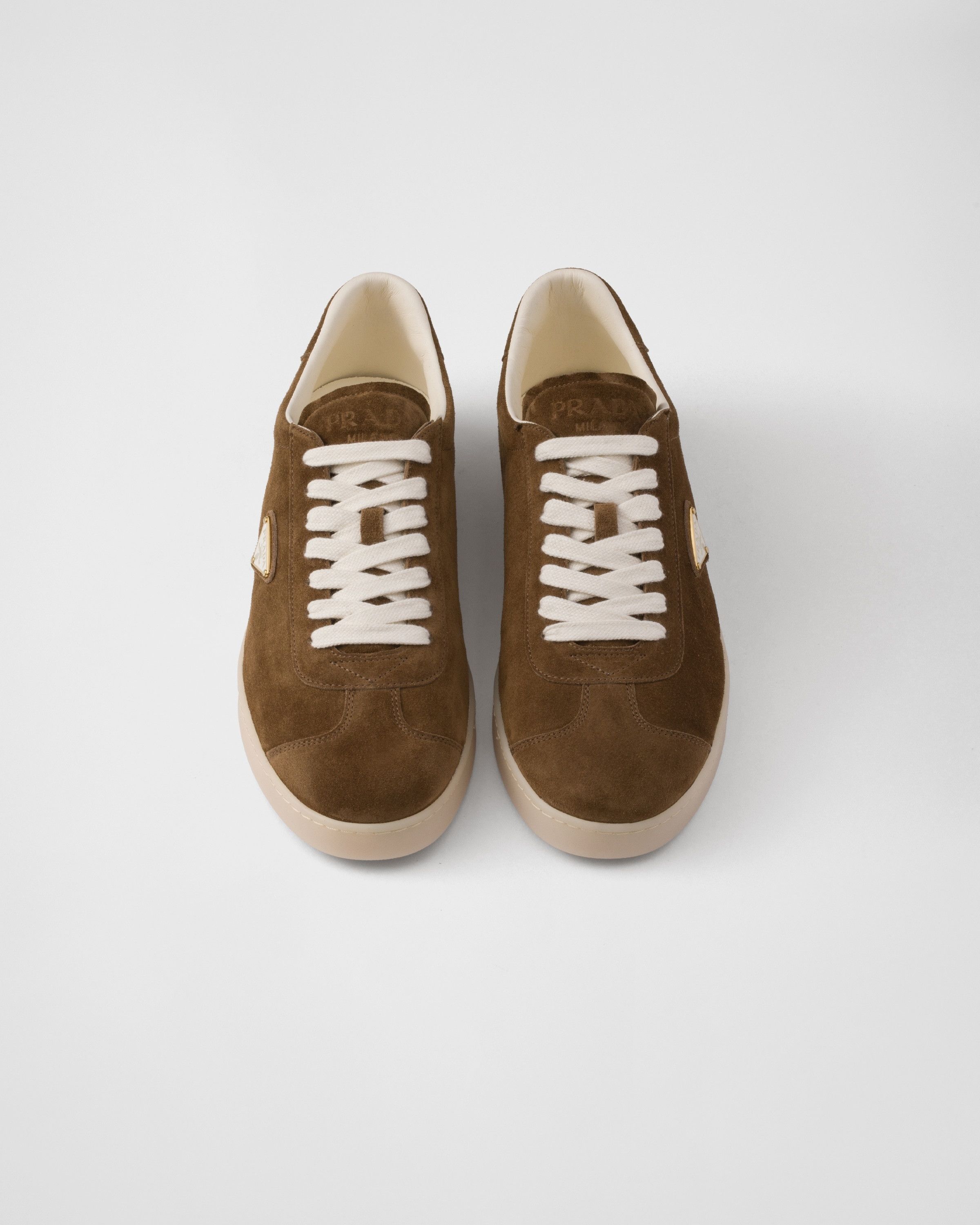 Prada o1mt1gz0325 Lane Suede Sneakers in Brown Size US 9 / EU 42 - 4 Thumbnail