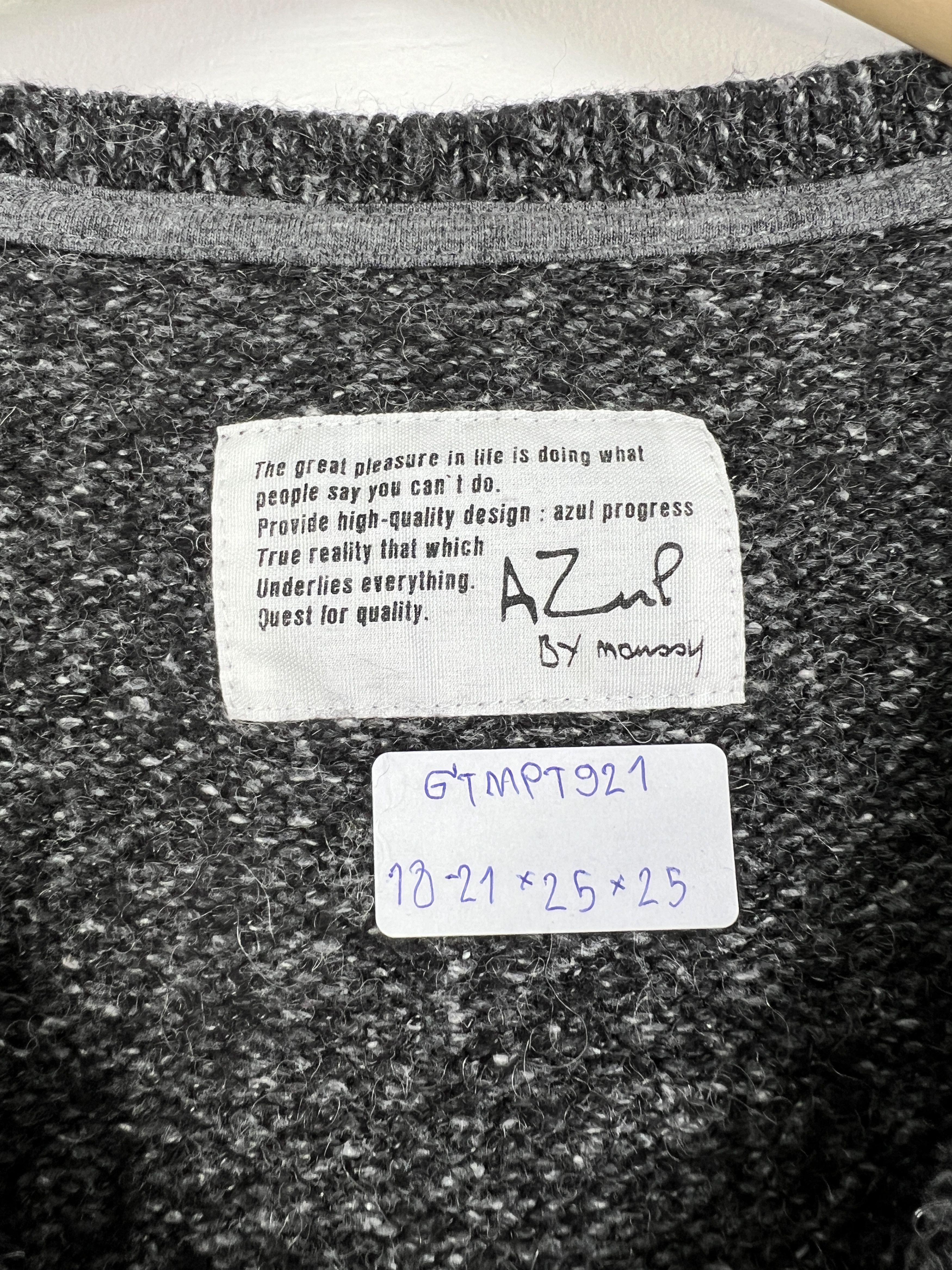 Japanese Brand Azul by Moussy Knit L/S Tee (S) GTMPT921 Size US S / EU 44-46 / 1 - 3 Thumbnail