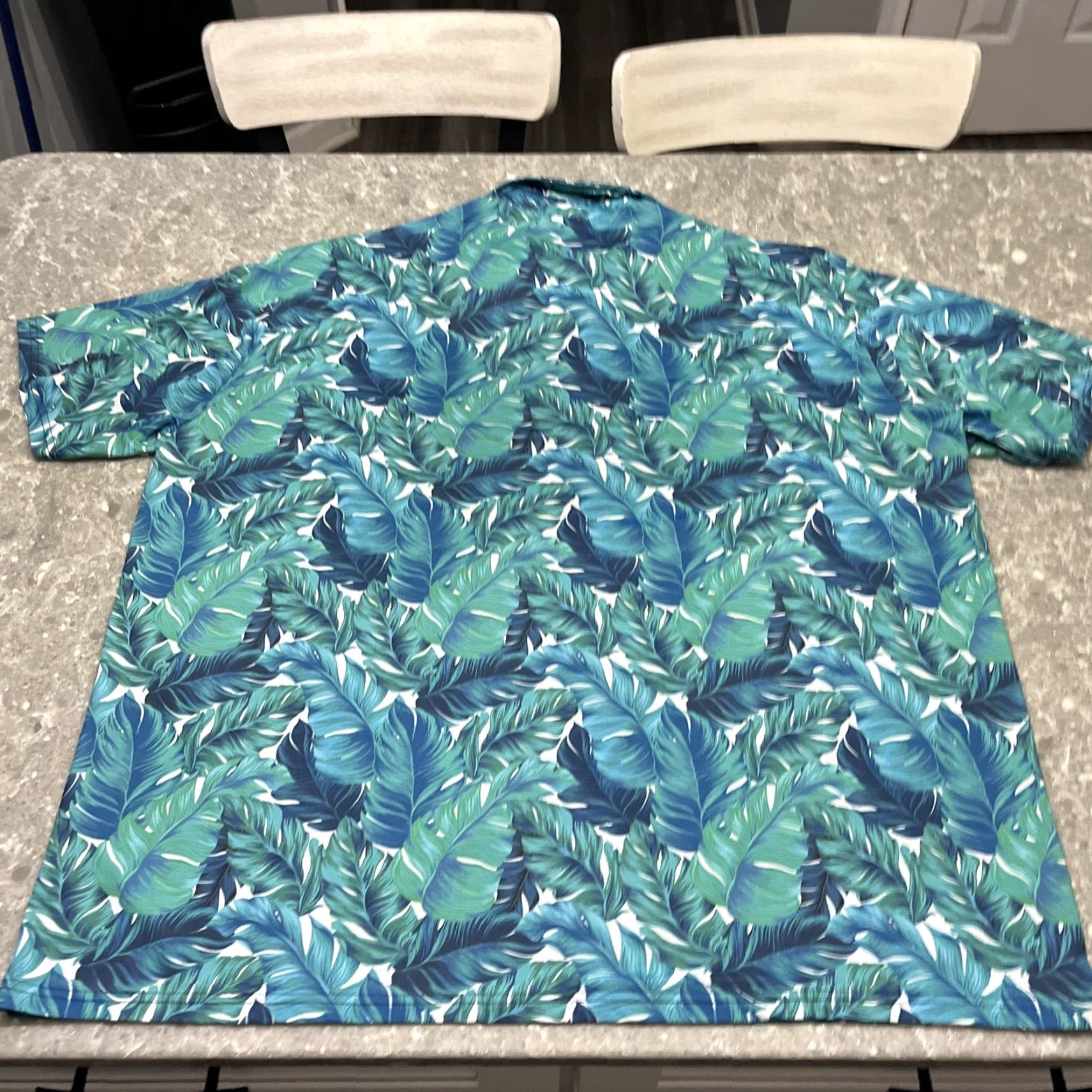 Vintage **Herski XXXL Blue Floral Golf Polo Shirt** User: **Herski 3XL Blue Floral Golf Polo Shirt** Size US XXL / EU 58 / 5 - 5 Thumbnail
