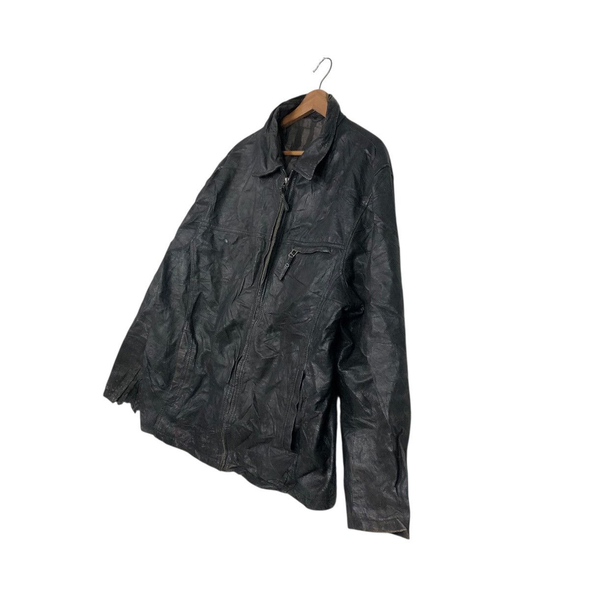 Japanese Brand 📌Vintage Leather Biker Jacket Angelo Litrico Issey Miyake Size US M / EU 48-50 / 2 - 3 Thumbnail