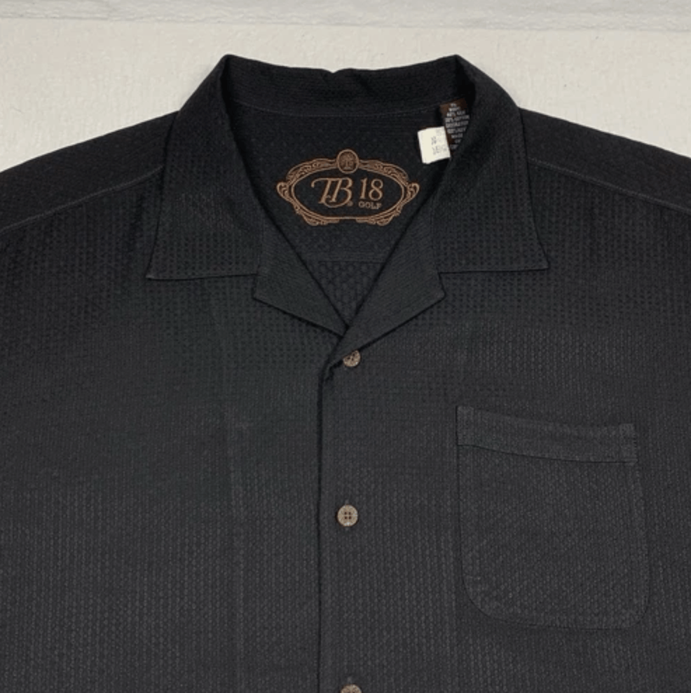 Tommy Bahama Tommy Bahama Mens XL Black Cigar Shirt Bogey Stogie Size US XL / EU 56 / 4 - 3 Thumbnail