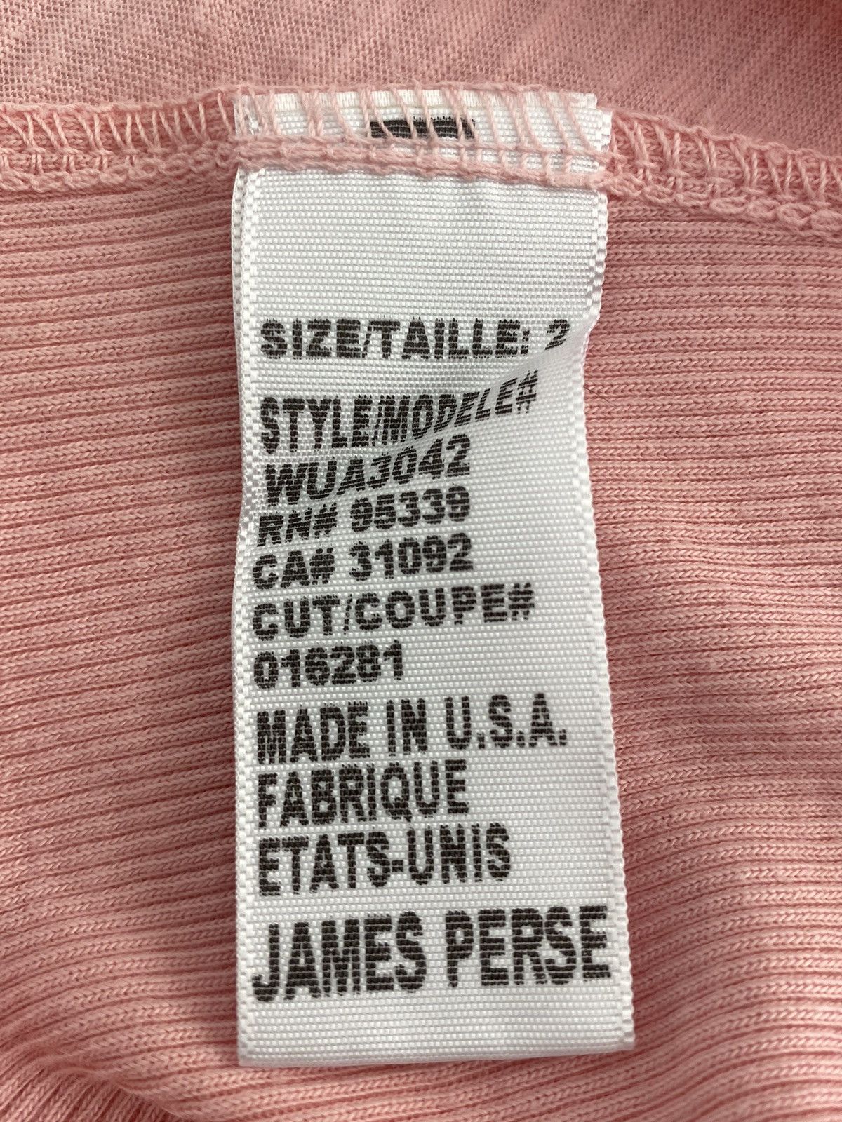 James Perse Standard James Perse Light Pink 3/4 Sleeve Button Up Shirt Size M / US 6-8 / IT 42-44 - 10 Thumbnail