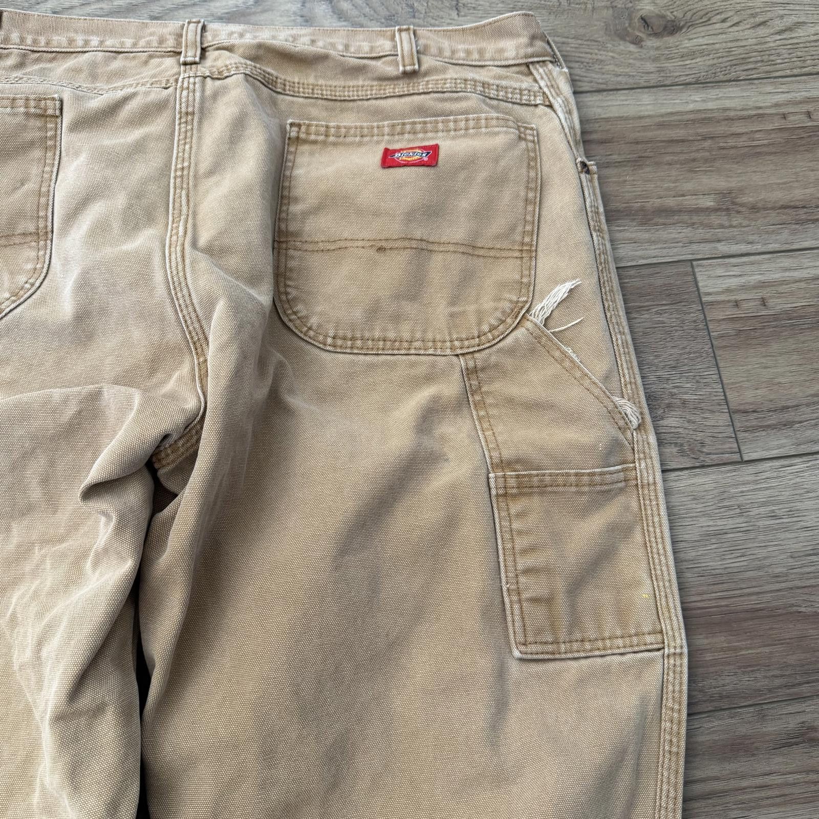 Dickies Dickies Carpenter Tan Distressed Grunge Pants 40x32 Size US 40 / EU 56 - 6 Thumbnail