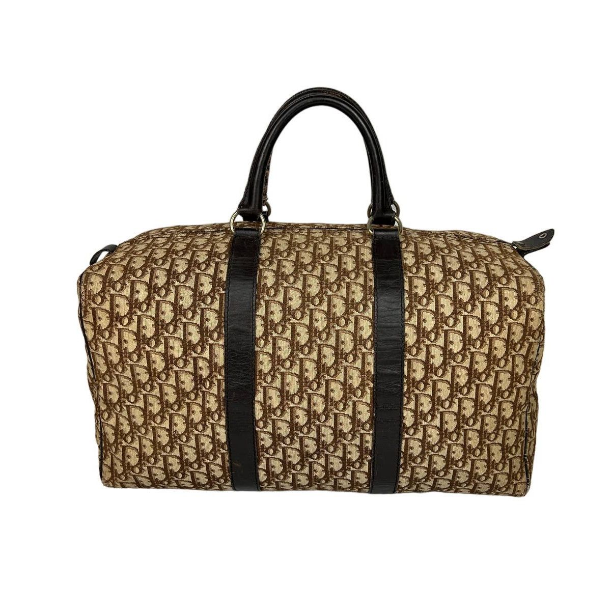 image of Dior Christian Trotter Monogram Brown Duffle Bag, Women's