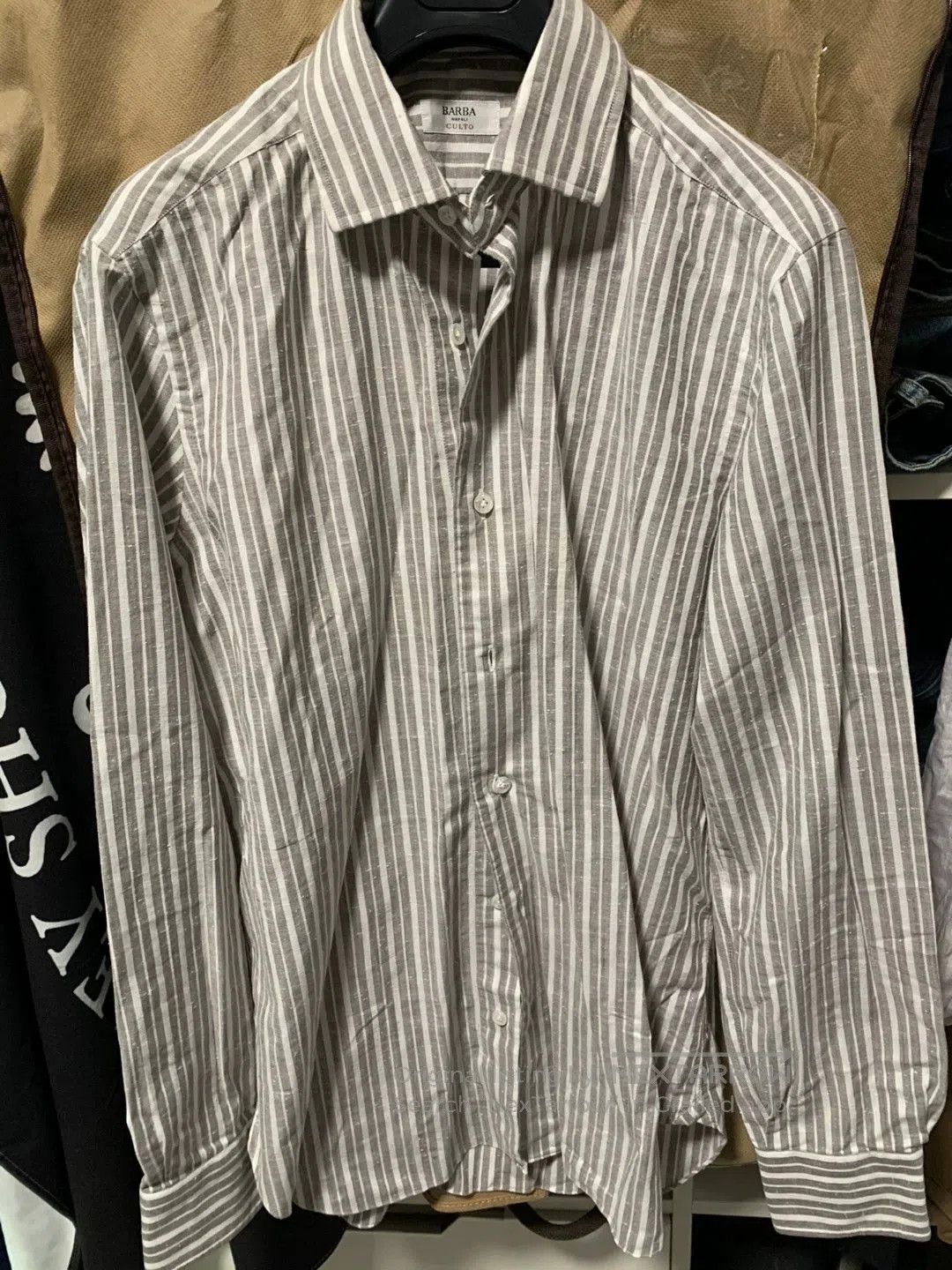 Barba Napoli Italian Handmade Striped Dress Shirt Size 39. Size US M / EU 48-50 / 2 - 1 Thumbnail