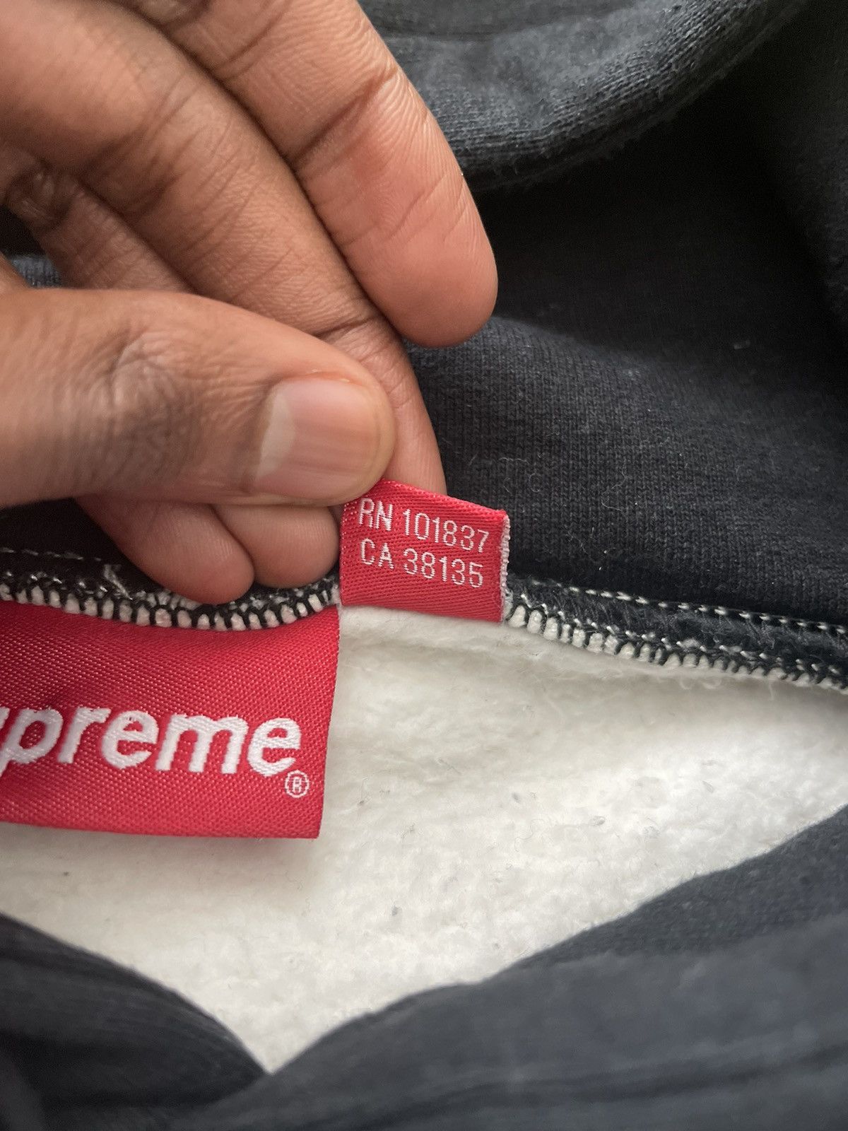 Supreme Supreme S Logo Split Hooded Sweatshirt ‘Black’ M Size US M / EU 48-50 / 2 - 8 Thumbnail