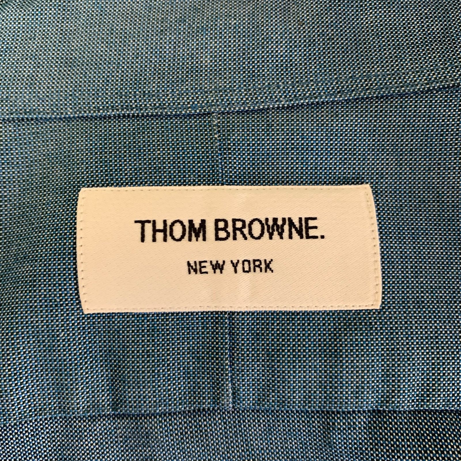 Thom Browne THOM BROWNE Size S Blue Cotton Button Down Long Sleeve Shirt Size US S / EU 44-46 / 1 - 6 Thumbnail