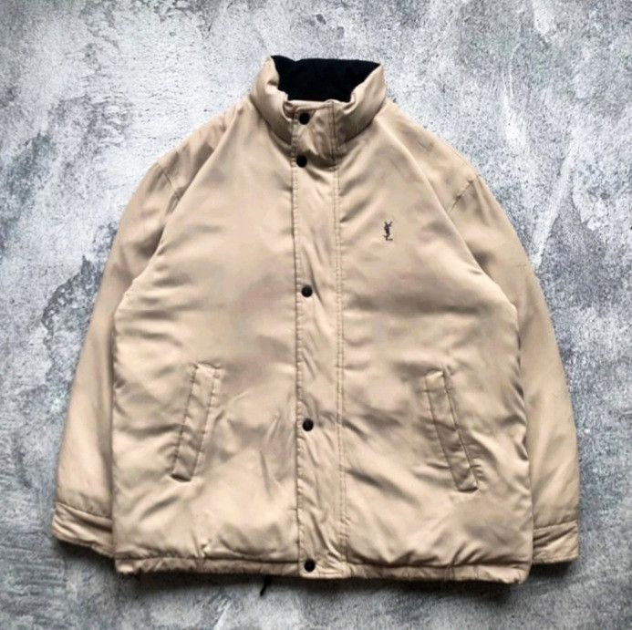 image of YSL Pour Homme x YVES Saint Laurent Selected Item YVES Saint Laurent Jacket in Brown (Size Large)