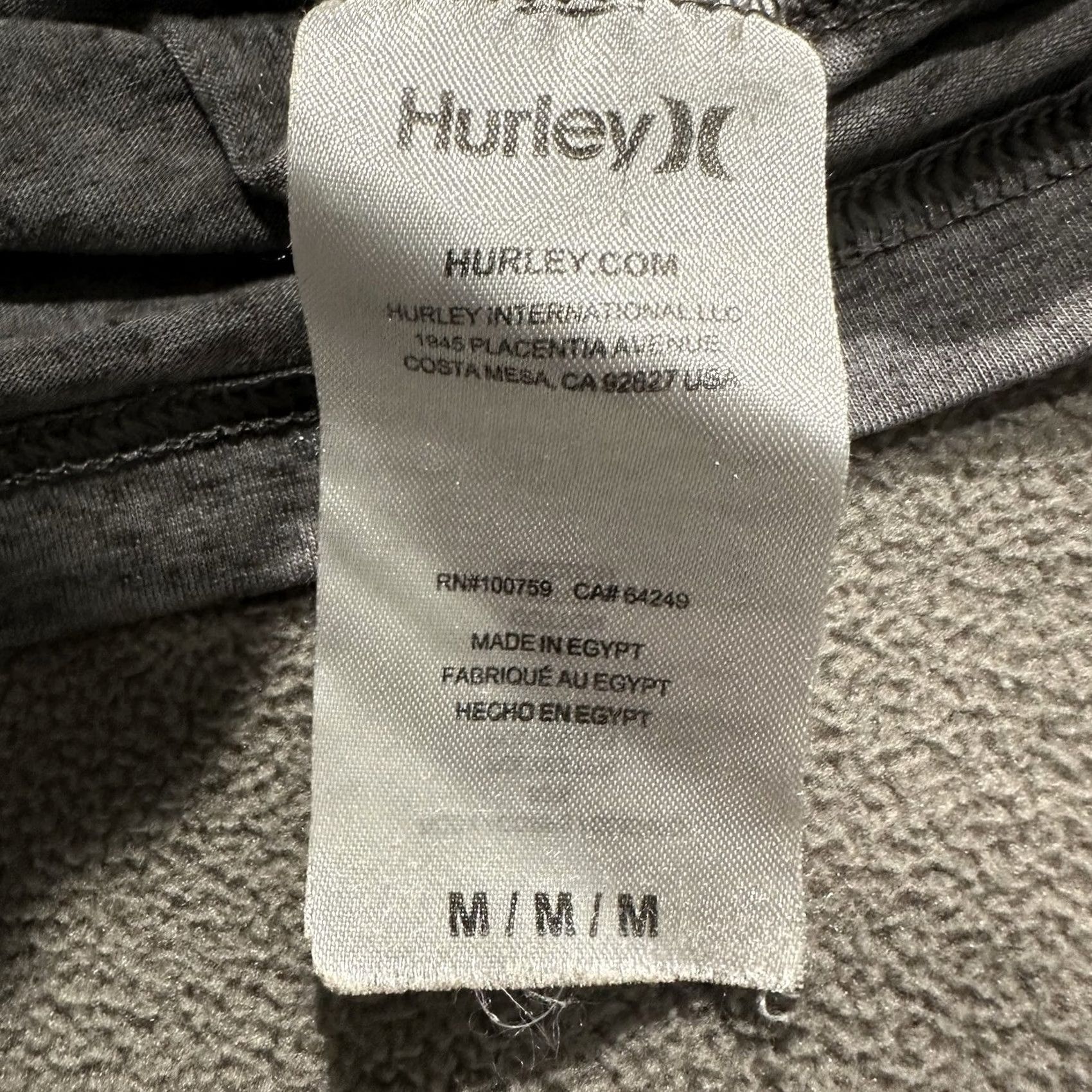 Hurley Hurley Shirt Mens Medium Gray Graphic Logo Beach Size US M / EU 48-50 / 2 - 5 Thumbnail