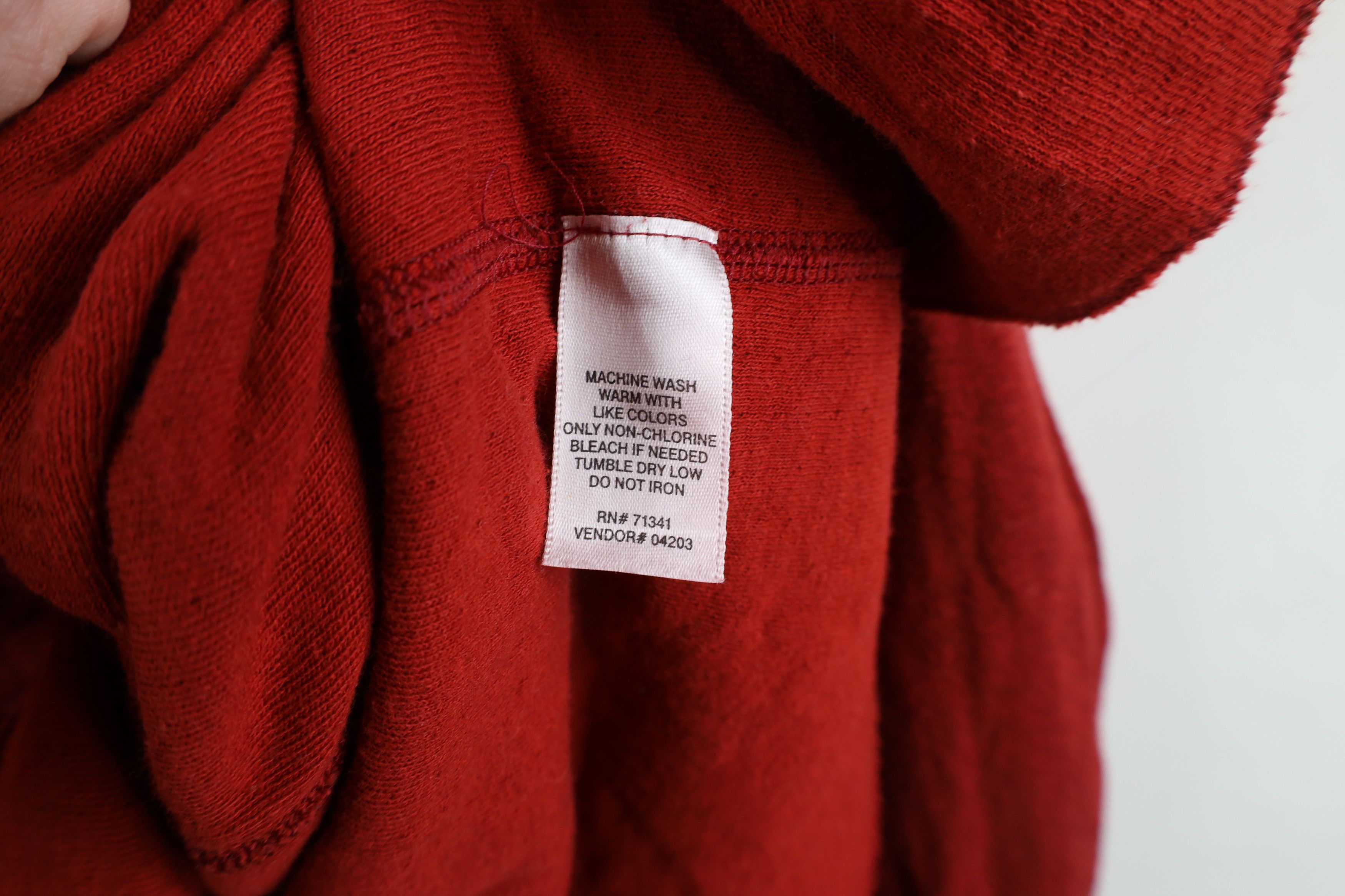 L.L. Bean × Vintage Vintage 90s LL Bean Blend Rivers Driver Henley T-Shirt Red Size US L / EU 52-54 / 3 - 5 Thumbnail