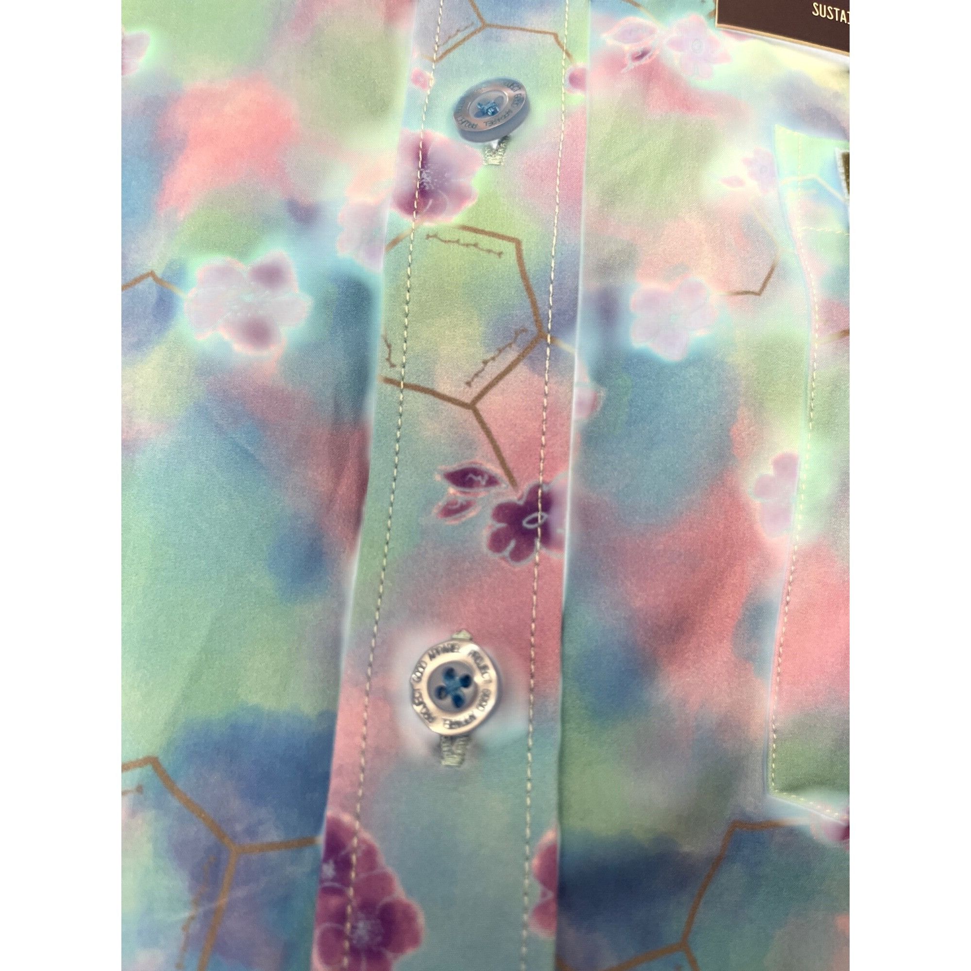 Other Project Good Apparel mens blue pink short sleeve buttondown Size US S / EU 44-46 / 1 - 7 Thumbnail