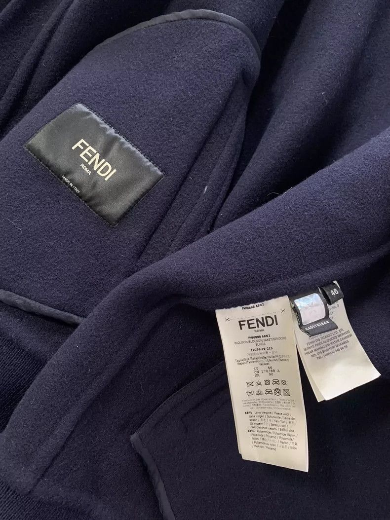 Fendi Fendi Wool Crocodile Eyes Jacket Size US M / EU 48-50 / 2 - 4 Thumbnail