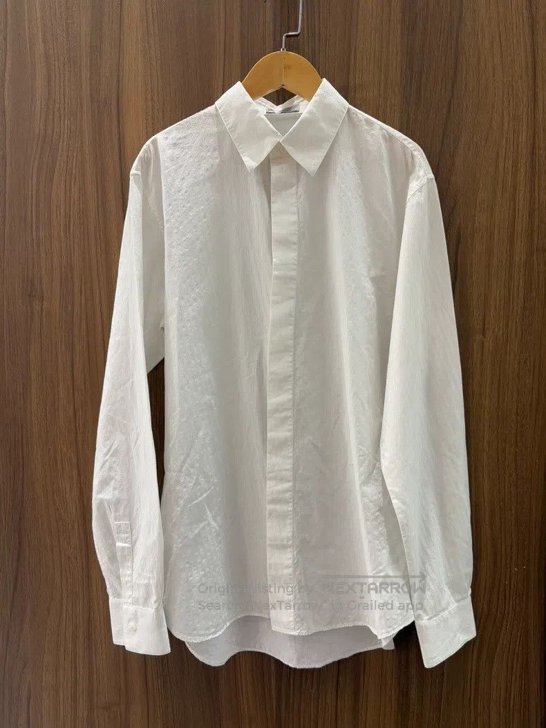 Dior Dior Size39 White full-print old flower dark pattern shirt Size US XXS / EU 40 - 1 Thumbnail
