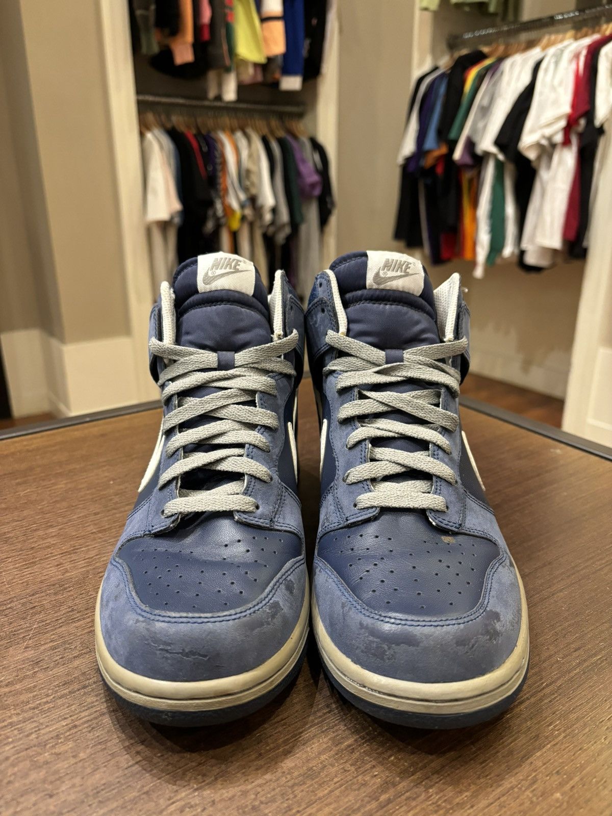 Nike Nike Dunk High Navy/Grey/White Size US 10 / EU 43 - 5 Thumbnail