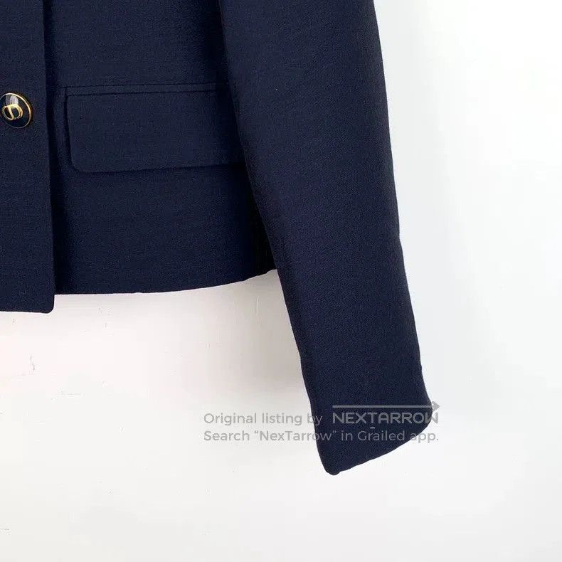 Other Dior Blue Silk Logo Print Jacket. Size US S / EU 44-46 / 1 - 4 Thumbnail