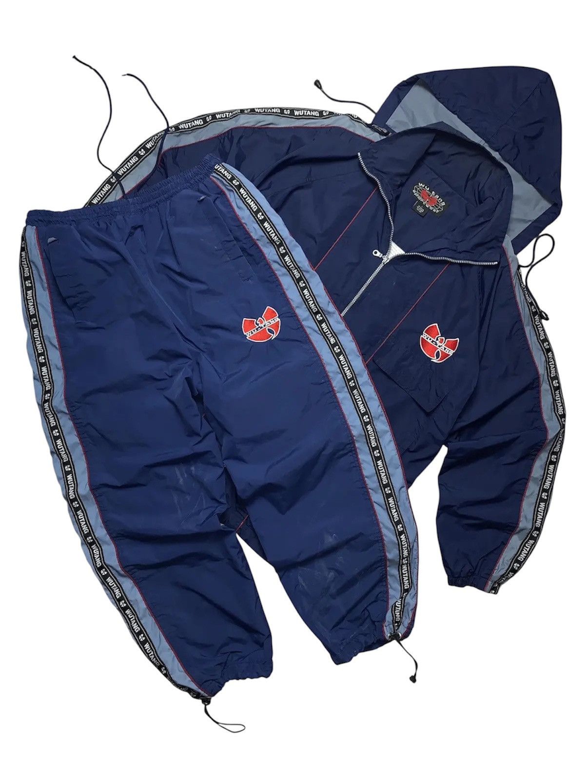 Wu-Tang Clan Vintage Wu-Tang track suit drill pants Y2K jacket big logo Size US L / EU 52-54 / 3 - 1 Thumbnail
