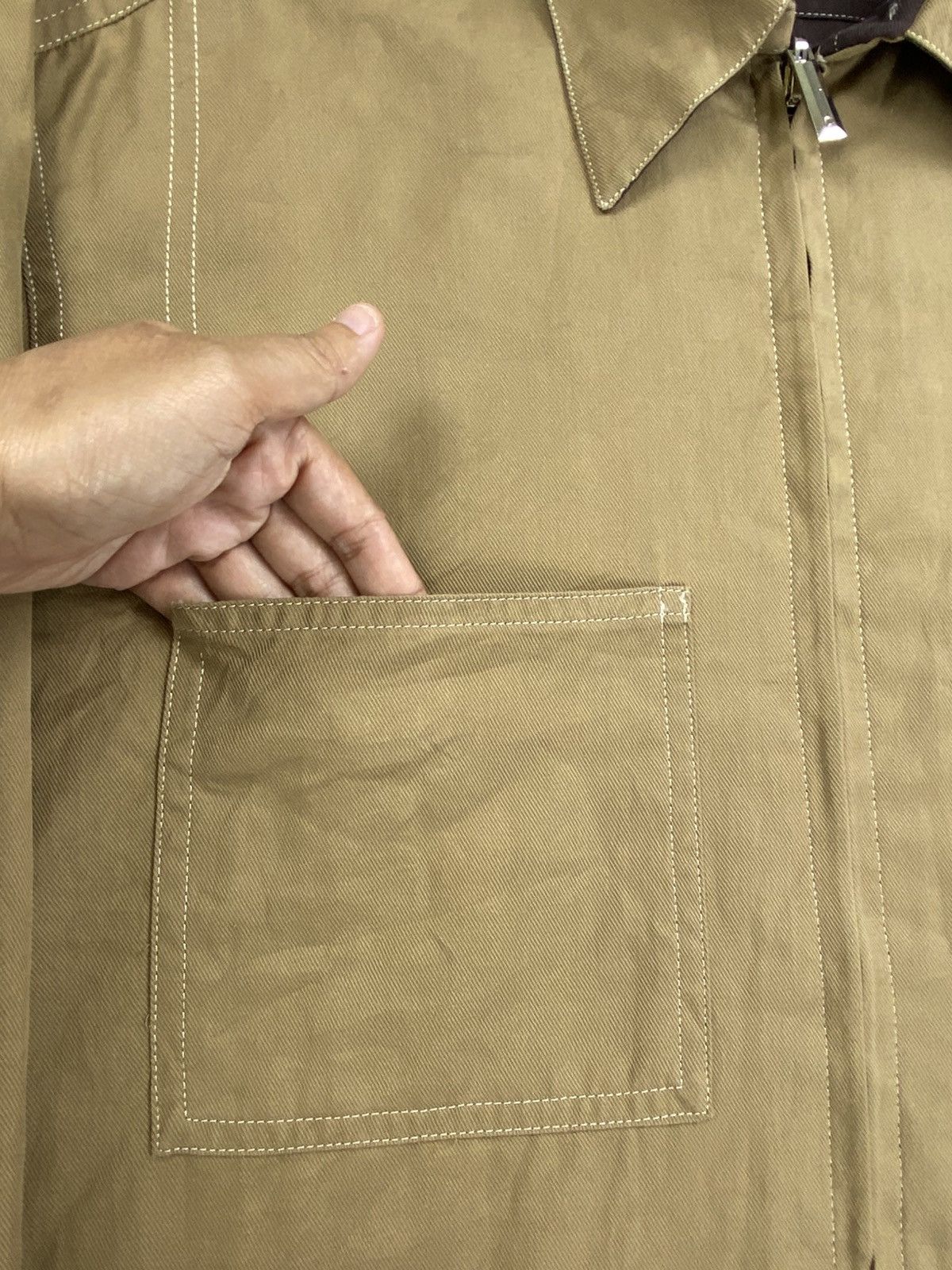 Alfred Dunhill × Designer × Vintage Vintage DUNHILL Breasted Pocket Reversible Jacket Size US M / EU 48-50 / 2 - 12 Thumbnail