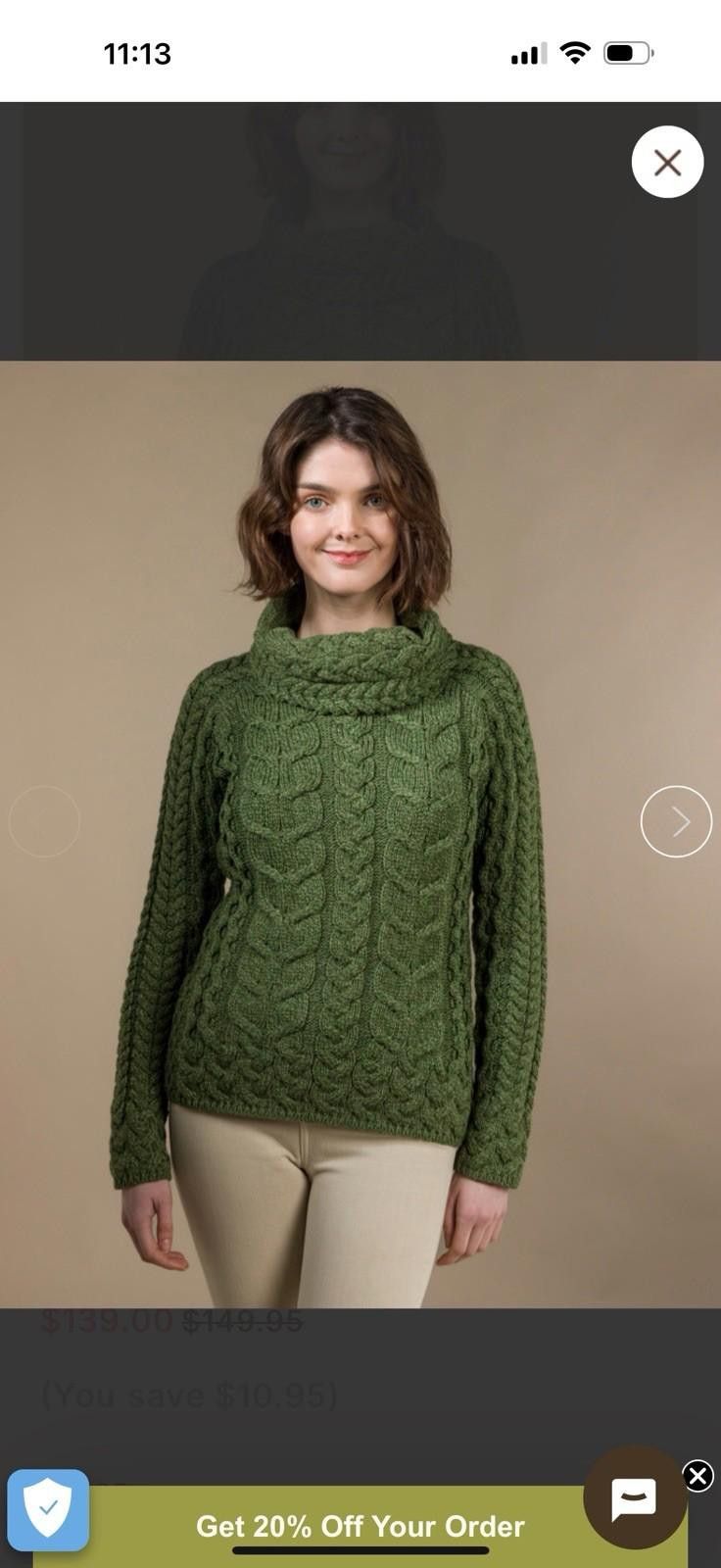 Other Aran italy Merino Merino Sweater Cowl Neck wool xs Size XS / US 0-2 / IT 36-38 - 7 Thumbnail