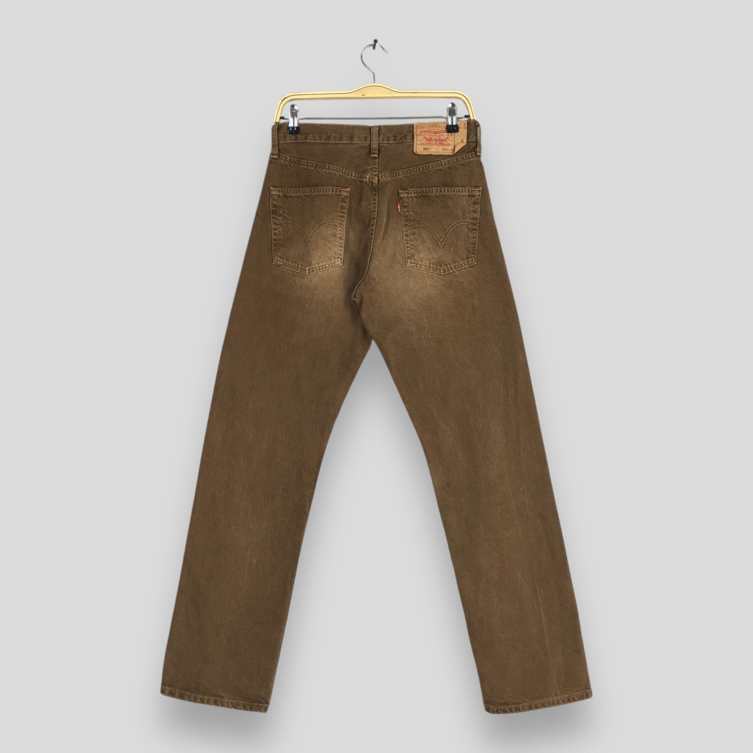 Levi's Size 28x30.5 Vintage 90s Levi's 501 Straight Leg Jeans S1892 Size US 28 / EU 44 - 7 Thumbnail