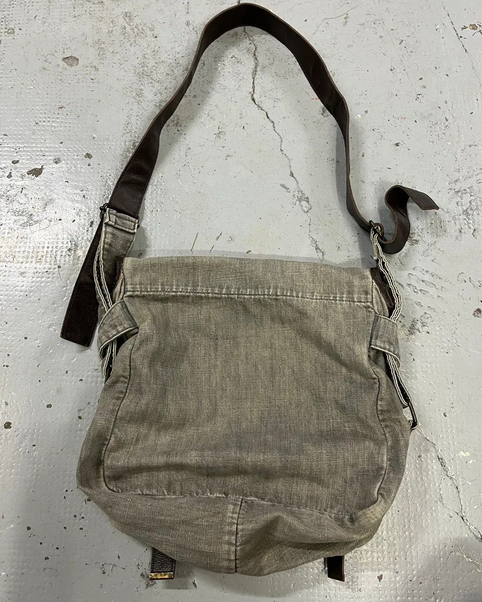 Dolce & Gabbana 2000s Dolce & Gabbana Grey Denim Strap Messenger Bag Size ONE SIZE - 8 Thumbnail