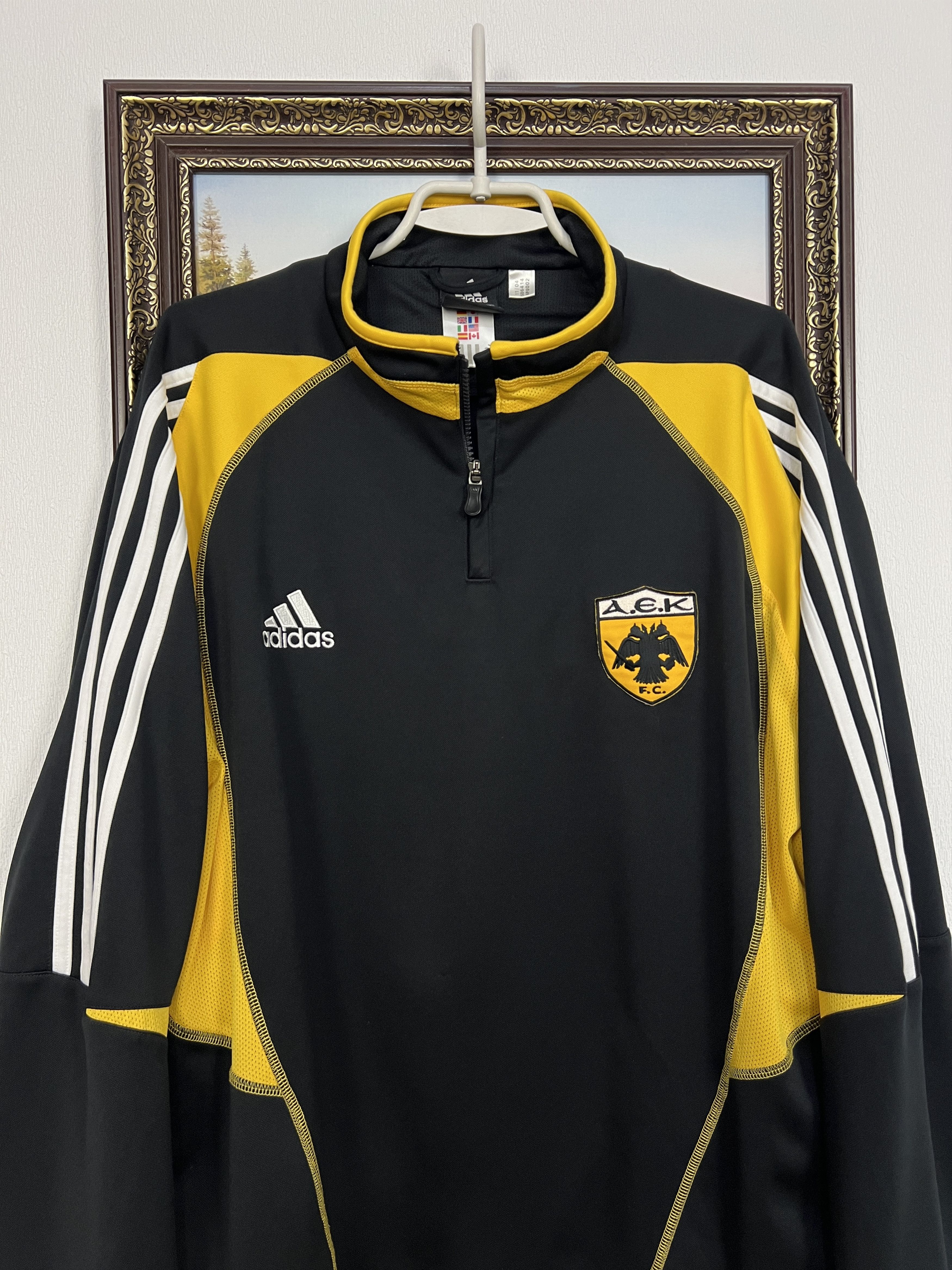 Adidas AEK Athens Football Train Jacket Soccer Track Top Rare Size US XL / EU 56 / 4 - 2 Thumbnail