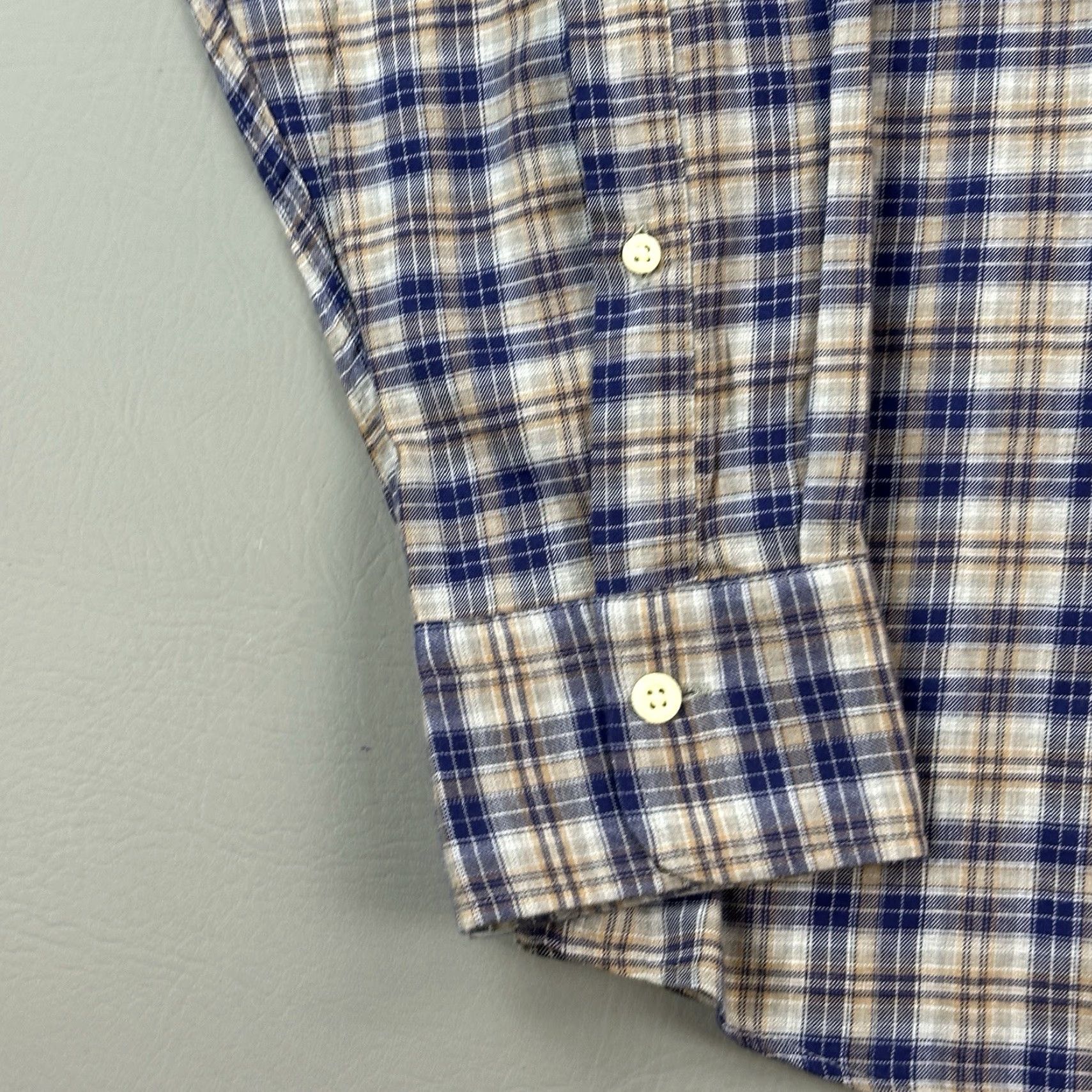 Peter Millar Peter Millar Shirt Mens XL Plaid Autumn Soft Flannel Long Sleeve Button Down Size US XL / EU 56 / 4 - 2 Thumbnail