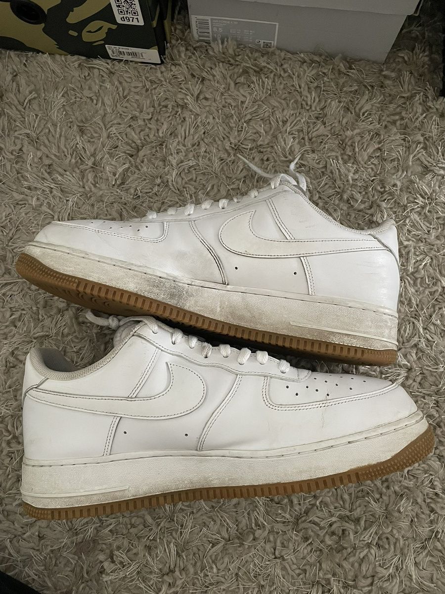 Nike Nike Air Force 1 Gum Bottom Size US 12 / EU 45 - 3 Thumbnail