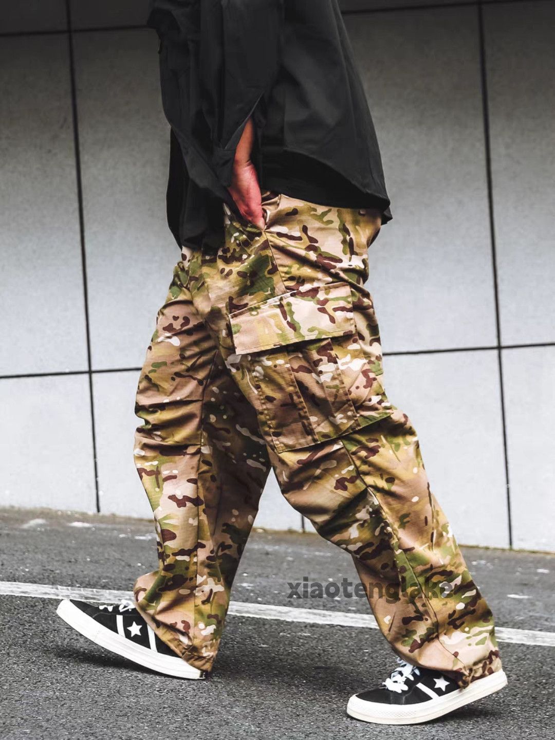 Vintage xtl loose baggy skate hiphop cargo camo hiphop pants Size US 32 / EU 48 - 3 Thumbnail