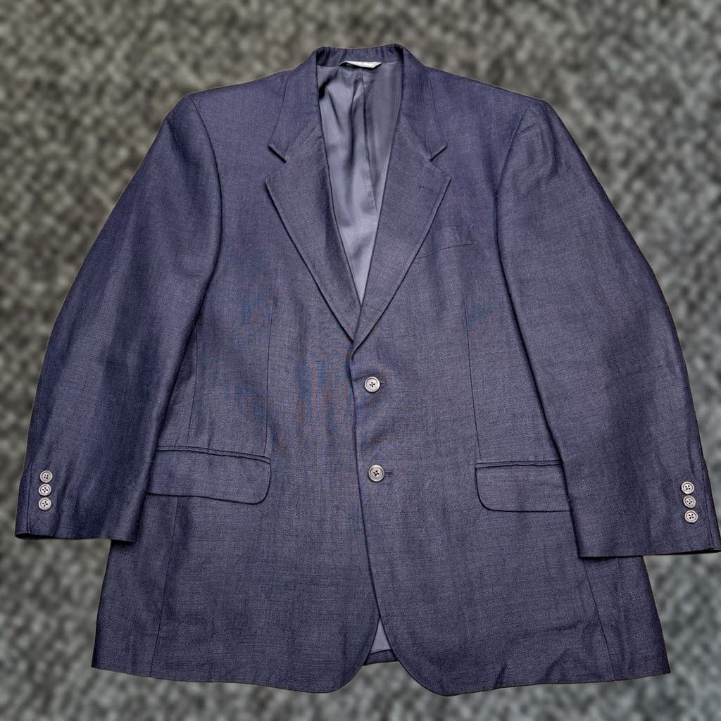 Eddie Bauer VINTAGE Eddie Bauer Linen Blazer 42R Blue Sport Coat Size 42R - 1 Thumbnail