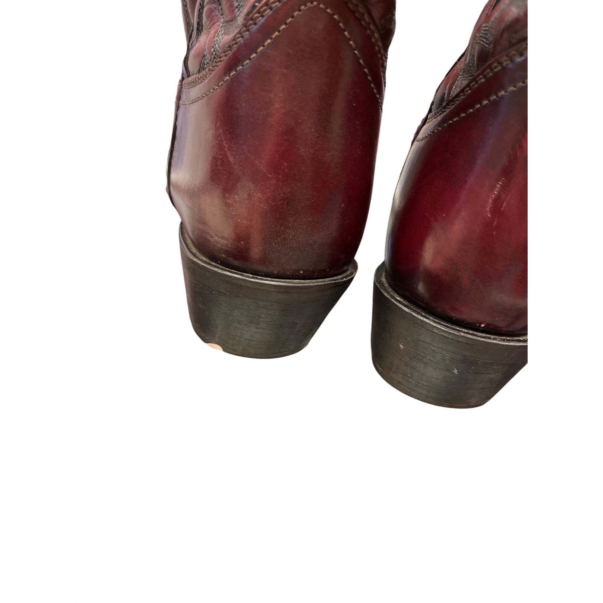 Other Laredo mens brown leather western mid calf boots sz 9.5D SKU Size US 9.5 / EU 42-43 - 12 Thumbnail