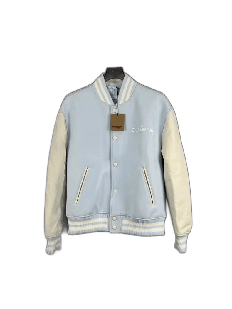 Burberry Burberry Sky Blue Baseball Jacket Size XL / US 12-14 / IT 48-50 - 1 Thumbnail