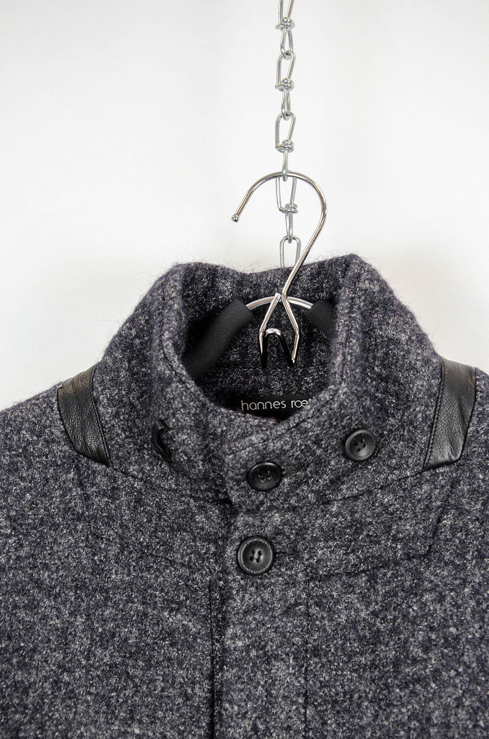 hannes roether Hannes Roether Wool Tweed Coat w/ Leather Elbow Patches – S Size US S / EU 44-46 / 1 - 6 Thumbnail