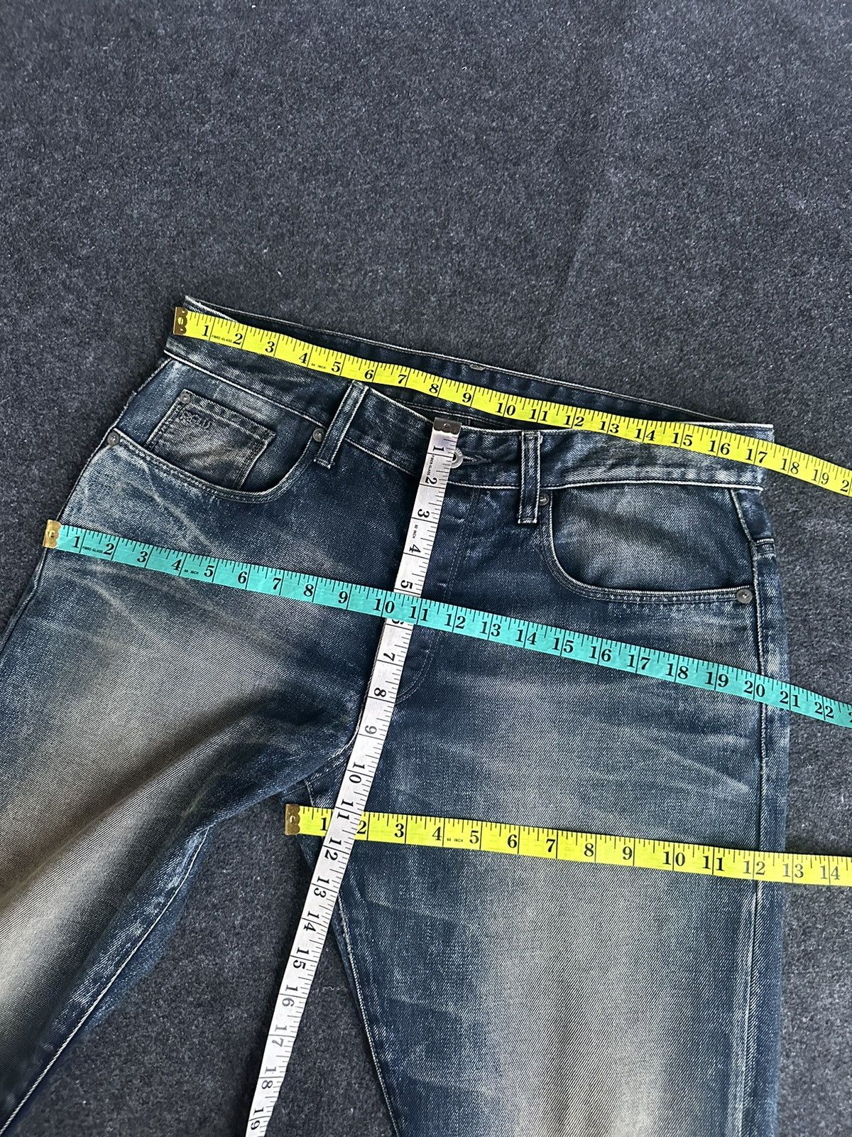 G-Star Y2k Gstar 3301 Tapered Black Wash Denim 34x32 D282 Size US 34 / EU 50 - 17 Thumbnail