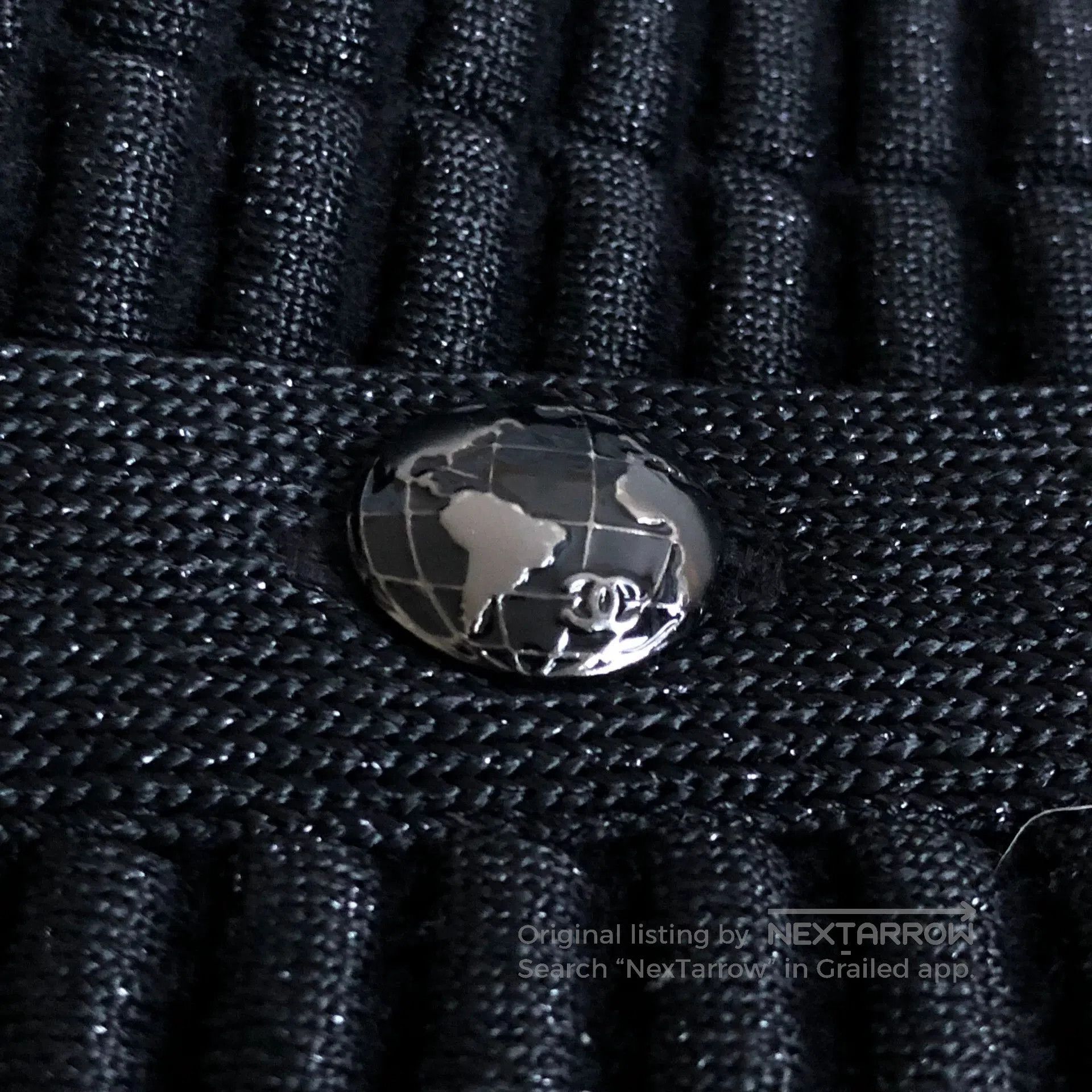 Chanel Chanel Black Quilted Glitter Skirt. Size 39" - 5 Thumbnail