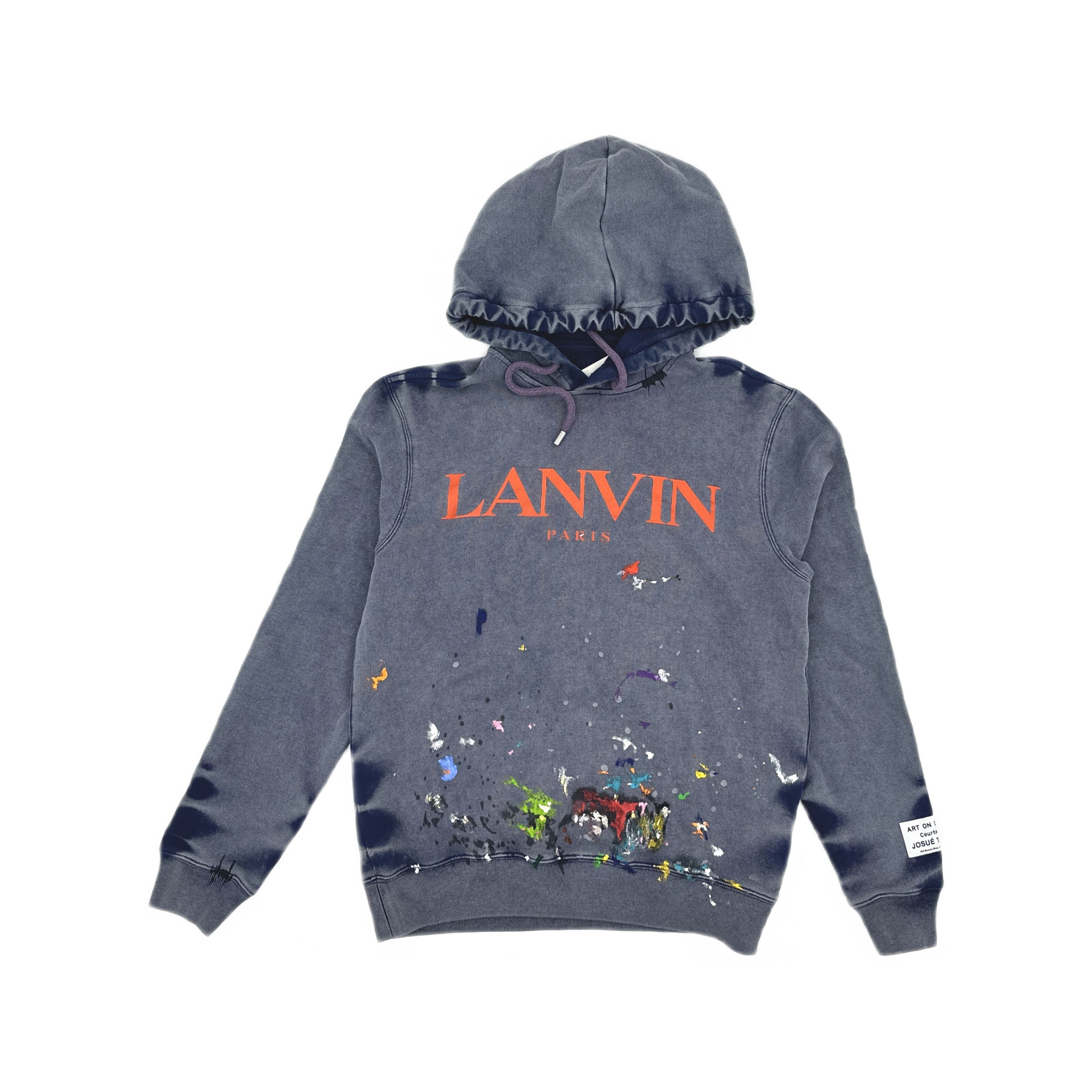 Lanvin Lanvin x Gallery Dept Paint Splatter Hoodie Size M Size US M / EU 48-50 / 2 - 1 Thumbnail