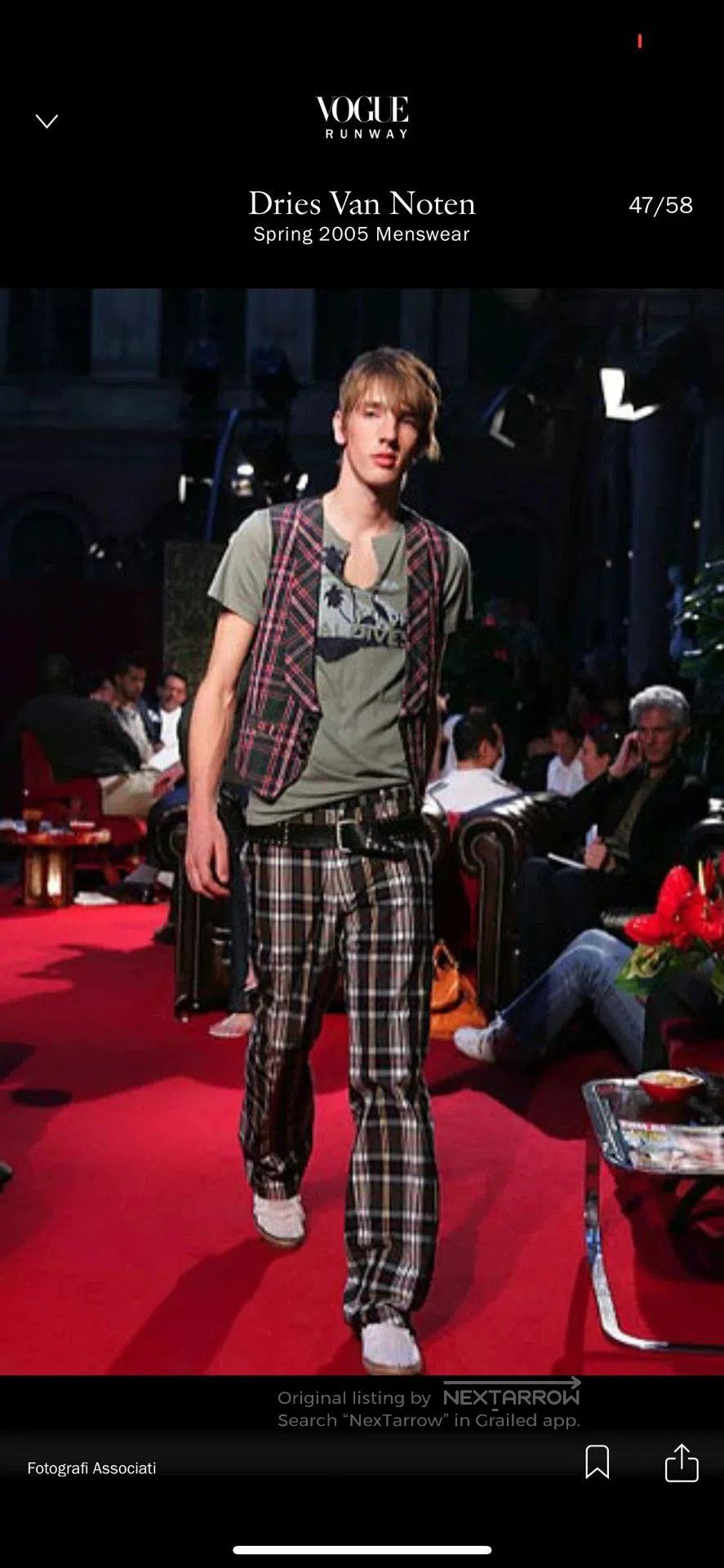 Dries Van Noten Dries Van Noten 2005 SS Runway Check Trousers. Size US 30 / EU 46 - 9 Thumbnail