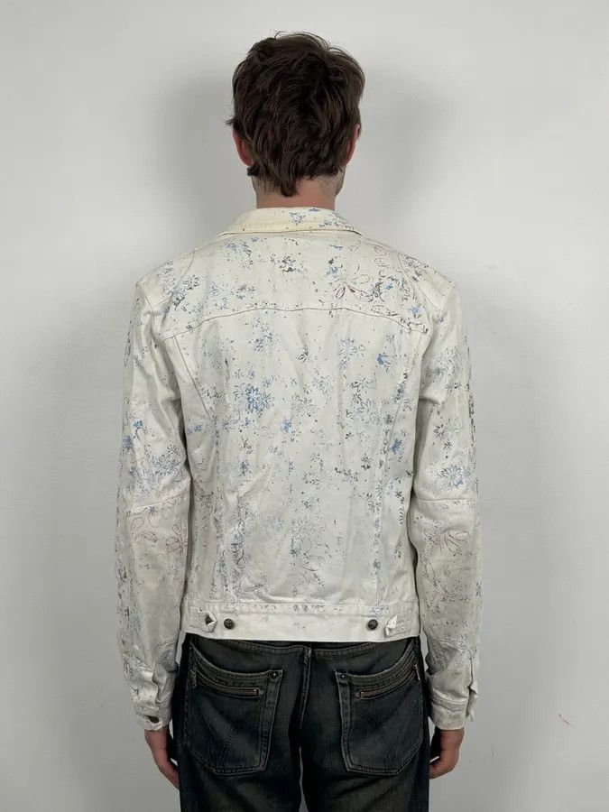 Versace Versace Royal Erased White Denim Jacket Size US S / EU 44-46 / 1 - 3 Thumbnail