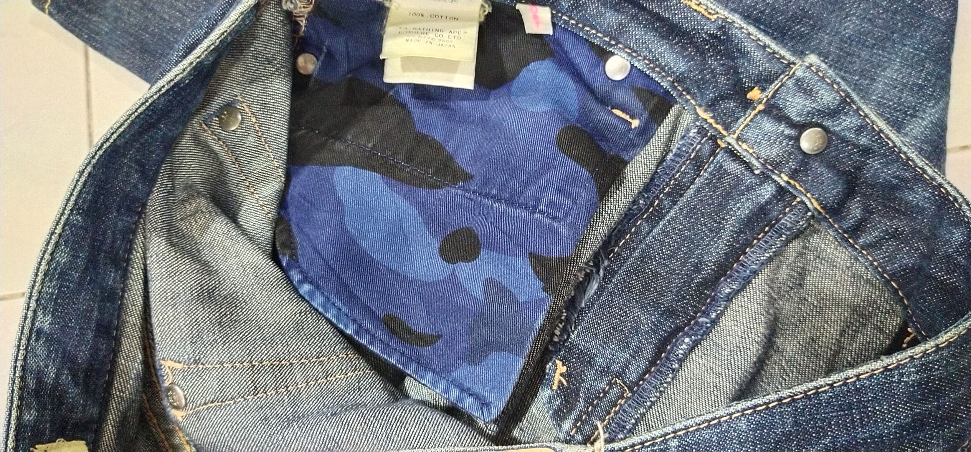 Bape Final💥 Drop Apee Denim💥 Size 32" / US 10 / IT 46 - 17 Thumbnail