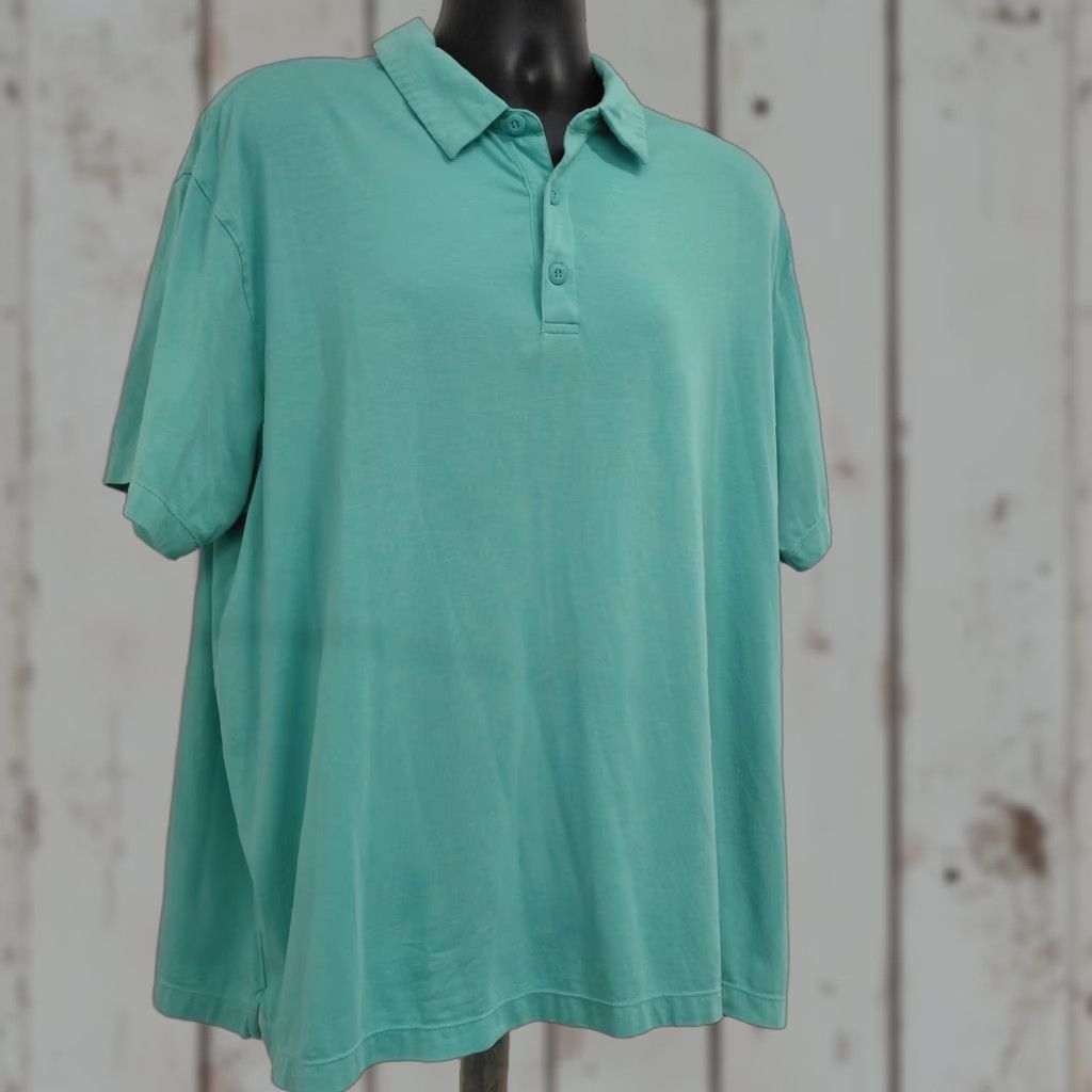 Fabletics Fabletics Polo Shirt Mens XXL Green Stretch Short Sleeve Athletic Golf EUC Shirt Men Green Stretch Polo EUC Vintage No Size US XXL / EU 58 / 5 - 1 Thumbnail