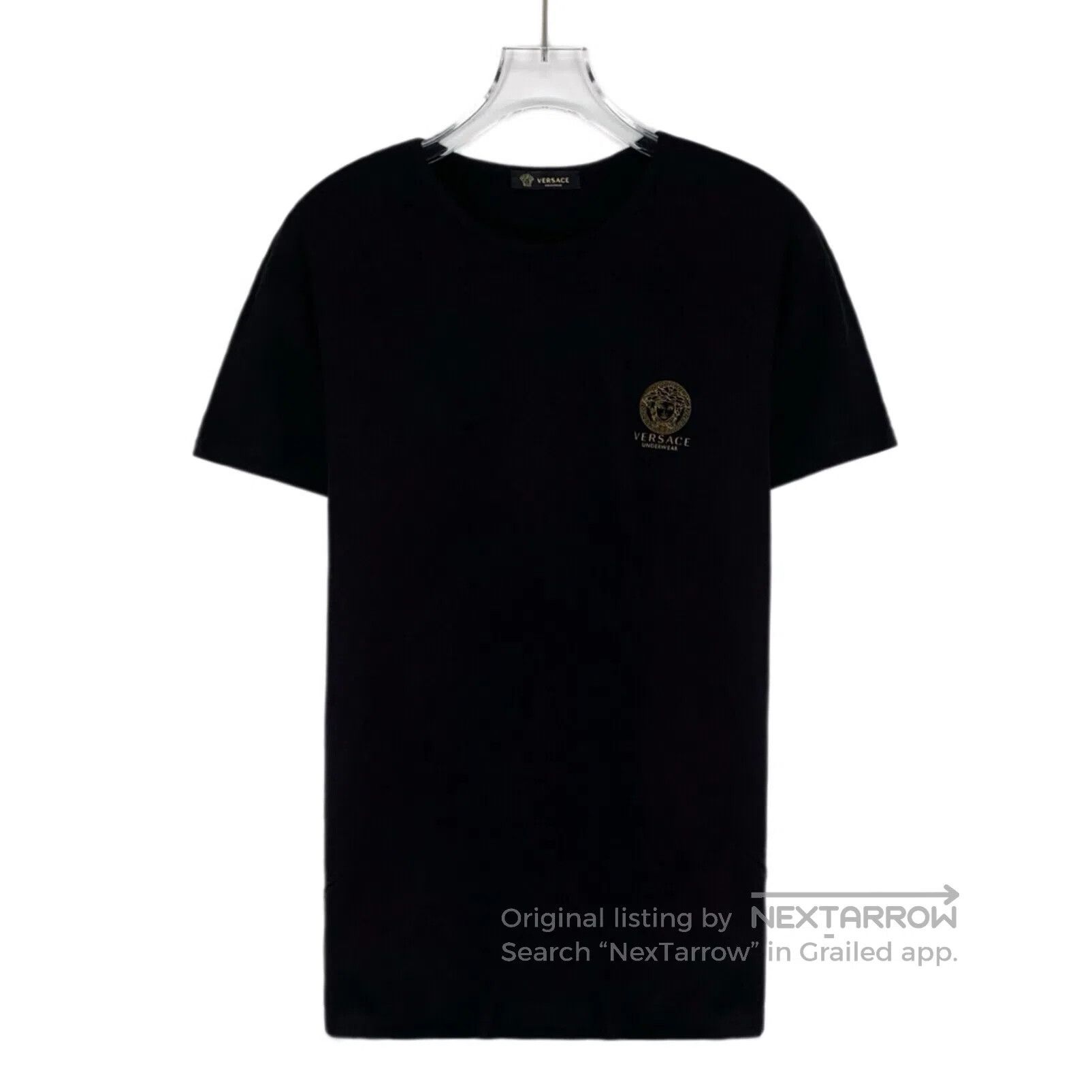 Dolce & Gabbana Dolce Gabbana Black Medusa Head Printed Cotton Round Neck Size US L / EU 52-54 / 3 - 1 Thumbnail