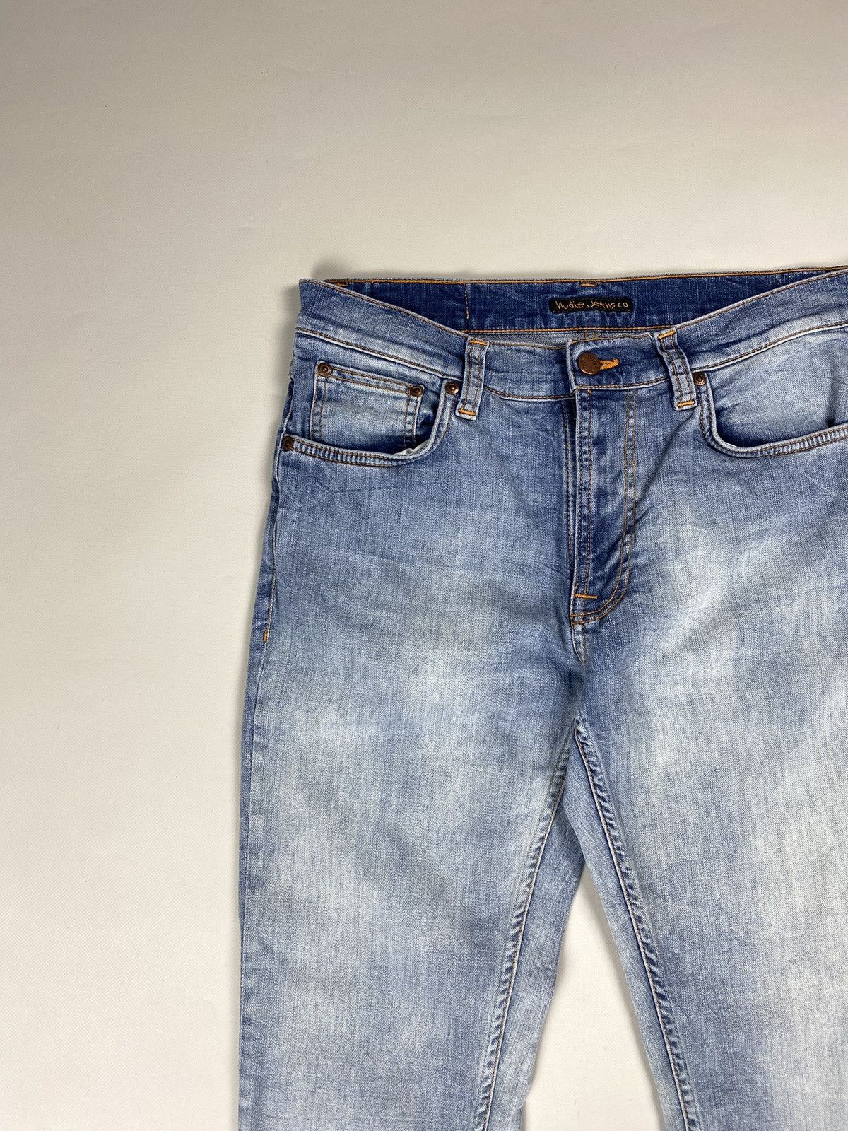 Nudie Jeans Nudie Jeans Co Lean Dean Broken Sage men’s jeans Size US 31 - 8 Thumbnail