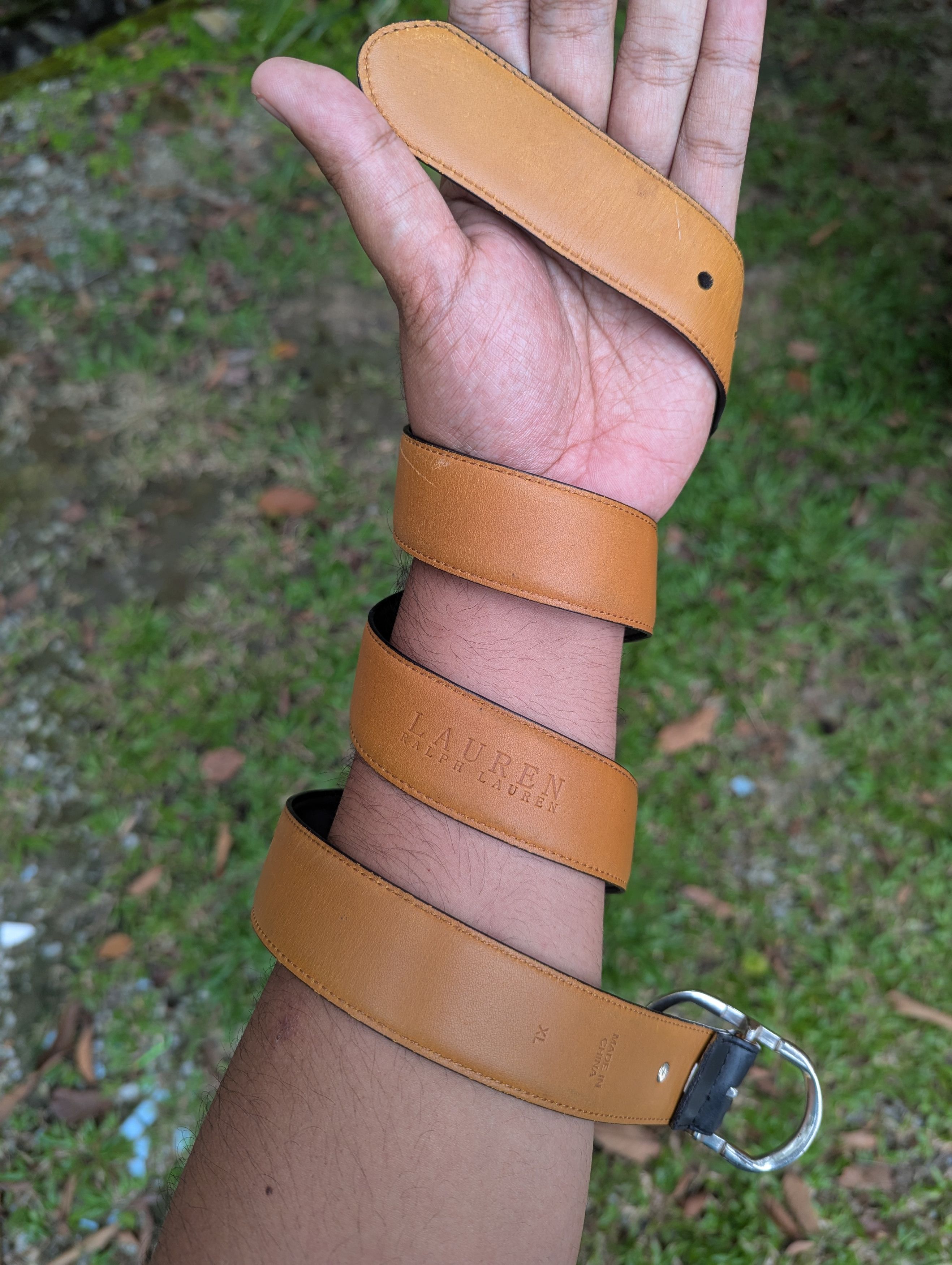 RRL Ralph Lauren RLL Lauren Ralph Lauren Leather Belts Size 42 - 9 Thumbnail