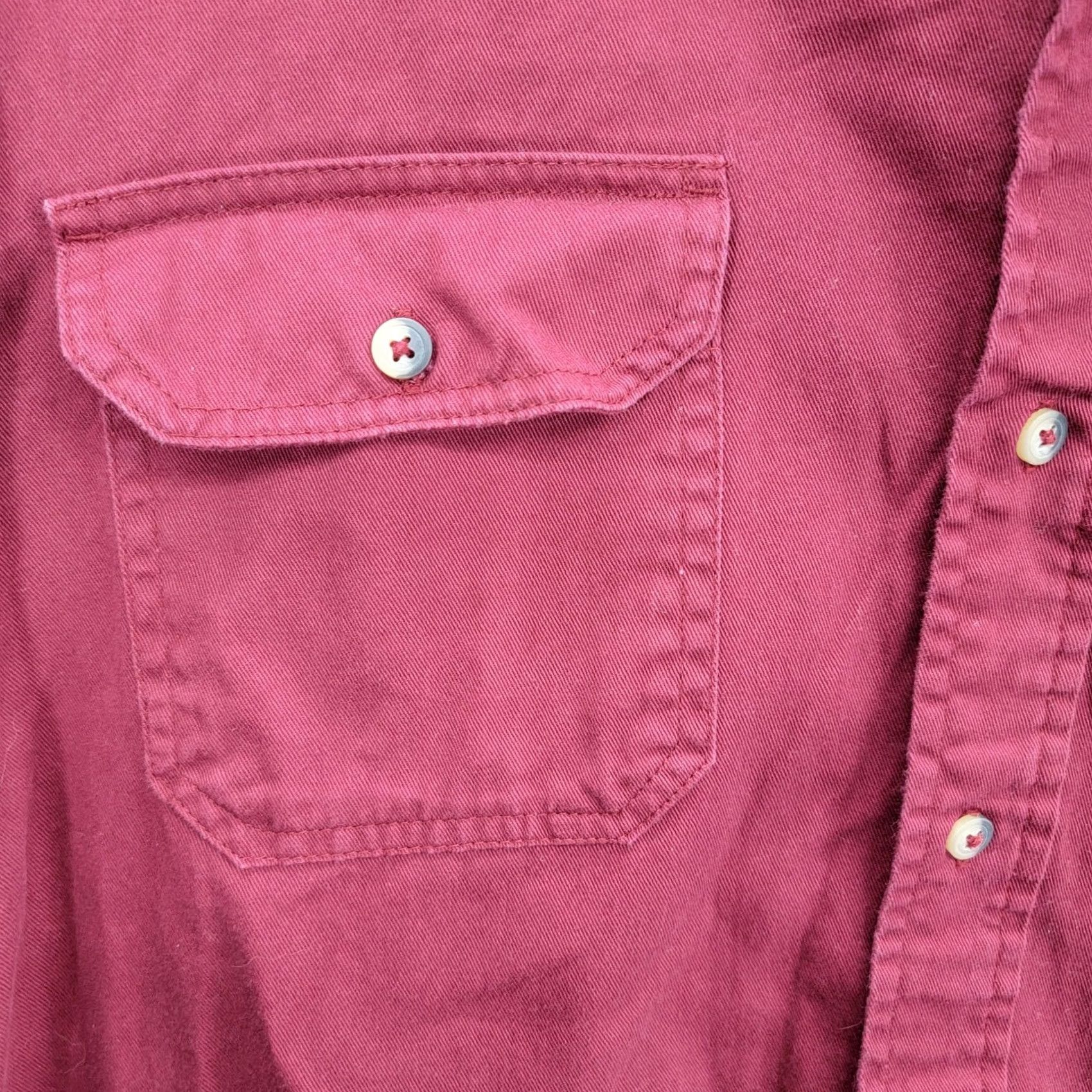 Wrangler Wrangler Shirt Mens Large Western Long Sleeve Red RN130273 Size US L / EU 52-54 / 3 - 4 Thumbnail